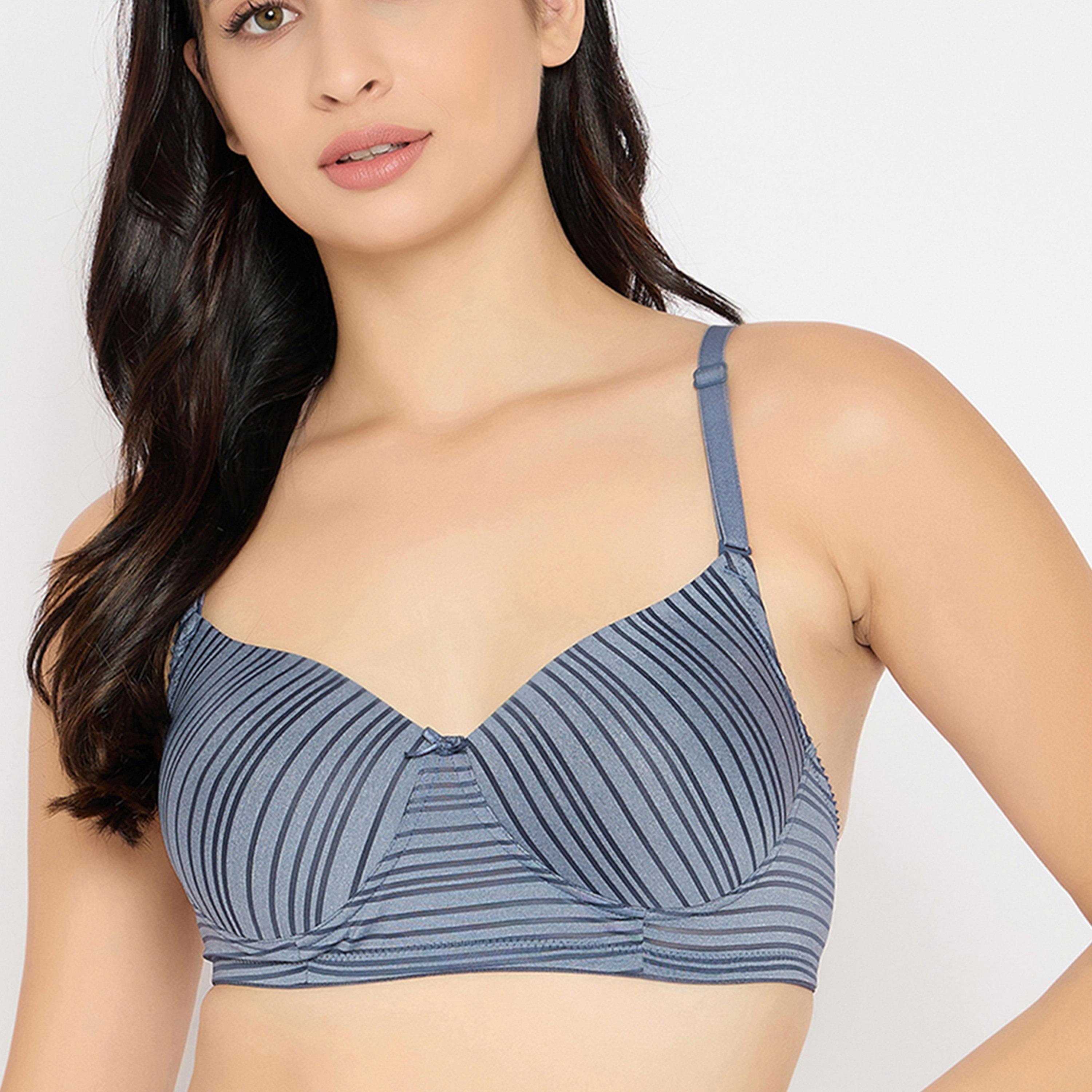 Clovia X Styli Multicolor Pack of 3 Padded Non-Wired Full Coverage Self-Striped Bras-women-clothing-lingerie-bras-image-8