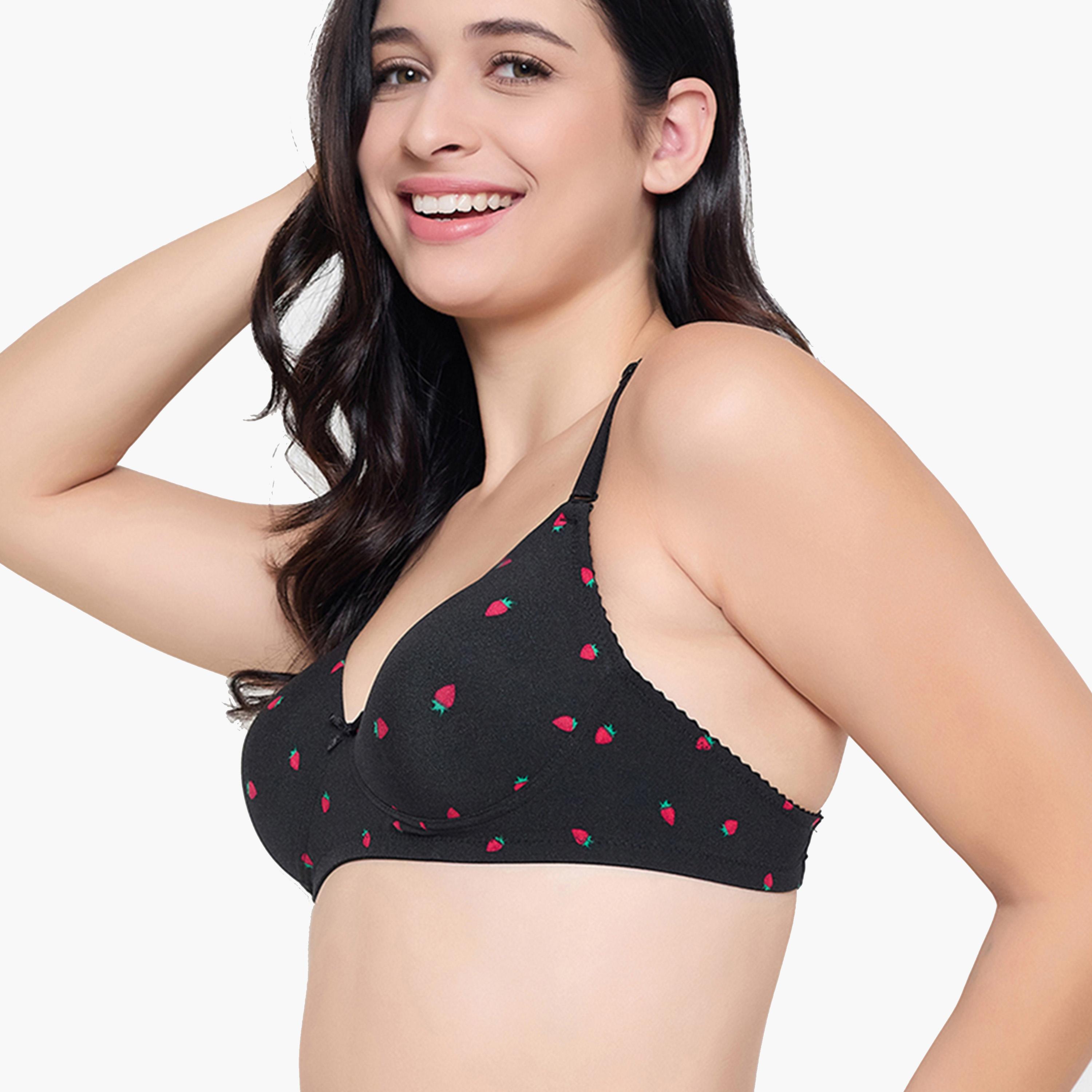 كولفيا × ستايلي - طقم ملون 3 قطع - حمالات صدر مبطنة بدون أسلاك مطبوعة بتغطية كاملة-women-clothing-lingerie-bras-image-3