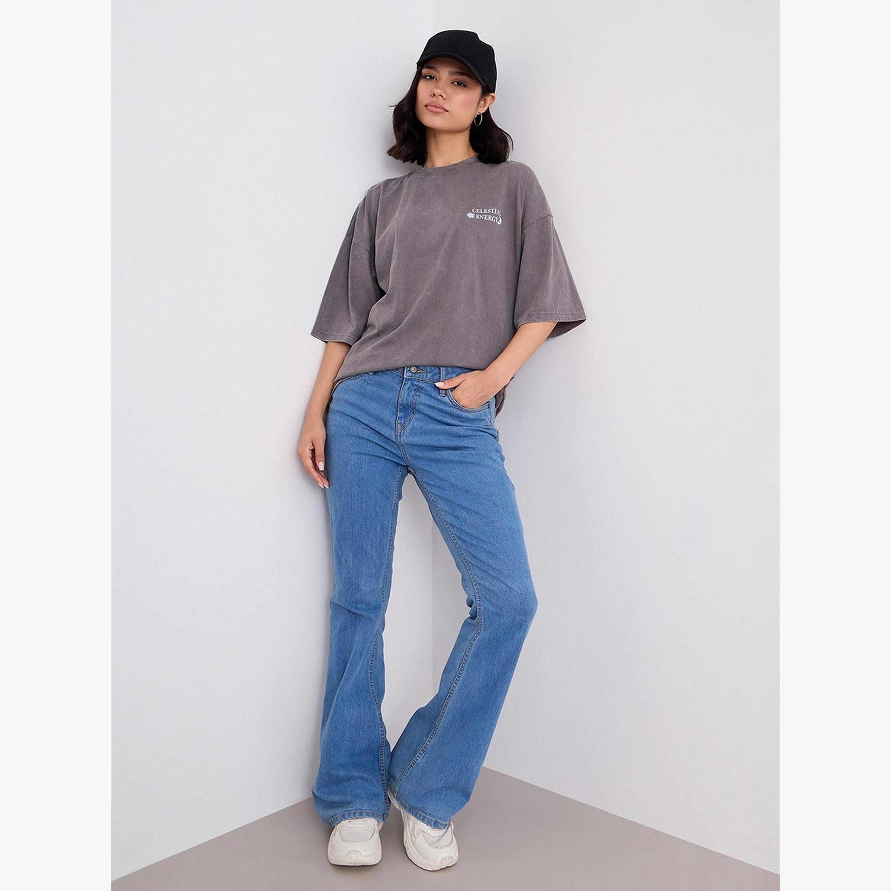 Styli Acid Washed Graphic Print Oversized T-Shirt-women-clothing-tshirts-image-2