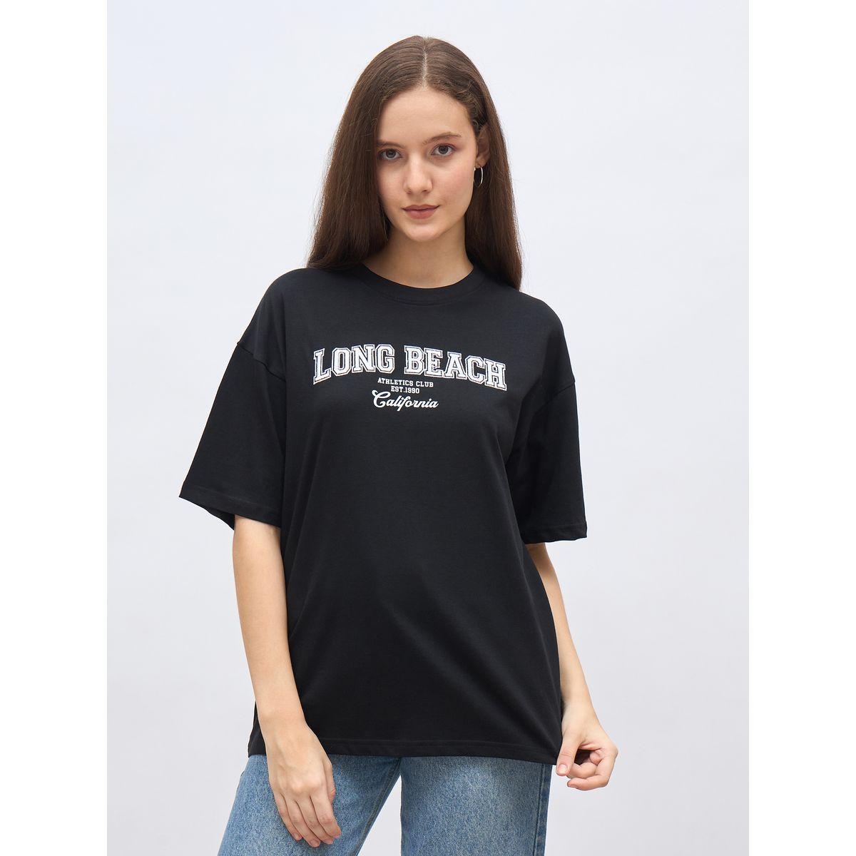 Styli Embroidered Oversized T-Shirt with Dropped Shoulder-women-clothing-tshirts-image-2