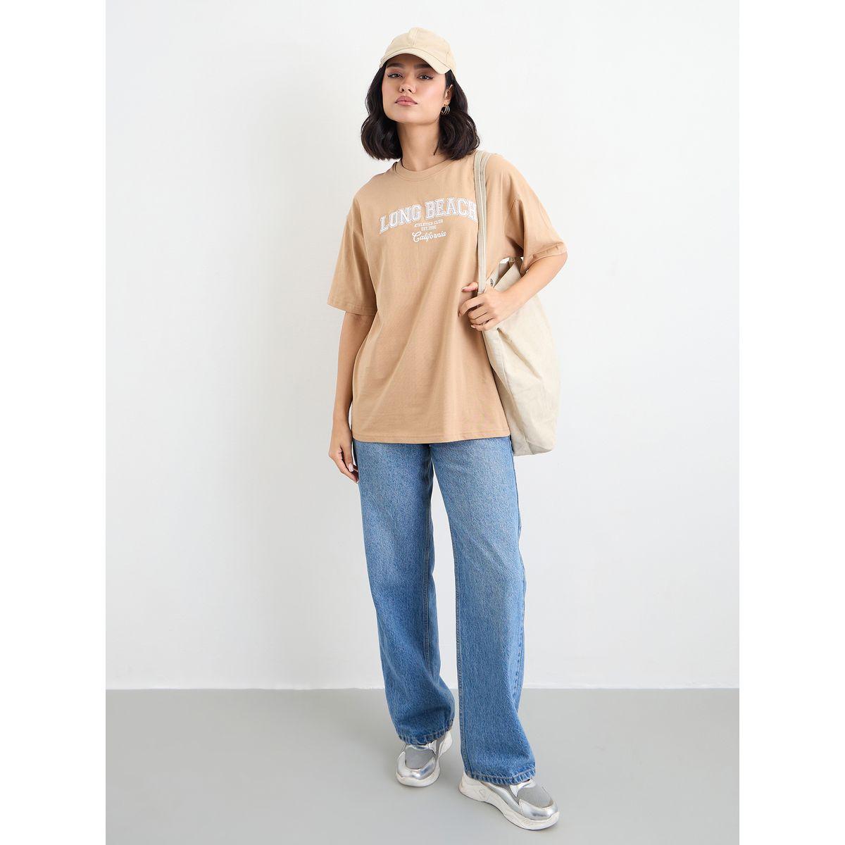 Styli Embroidered Slogan Oversized T-Shirt-women-clothing-tshirts-image-1