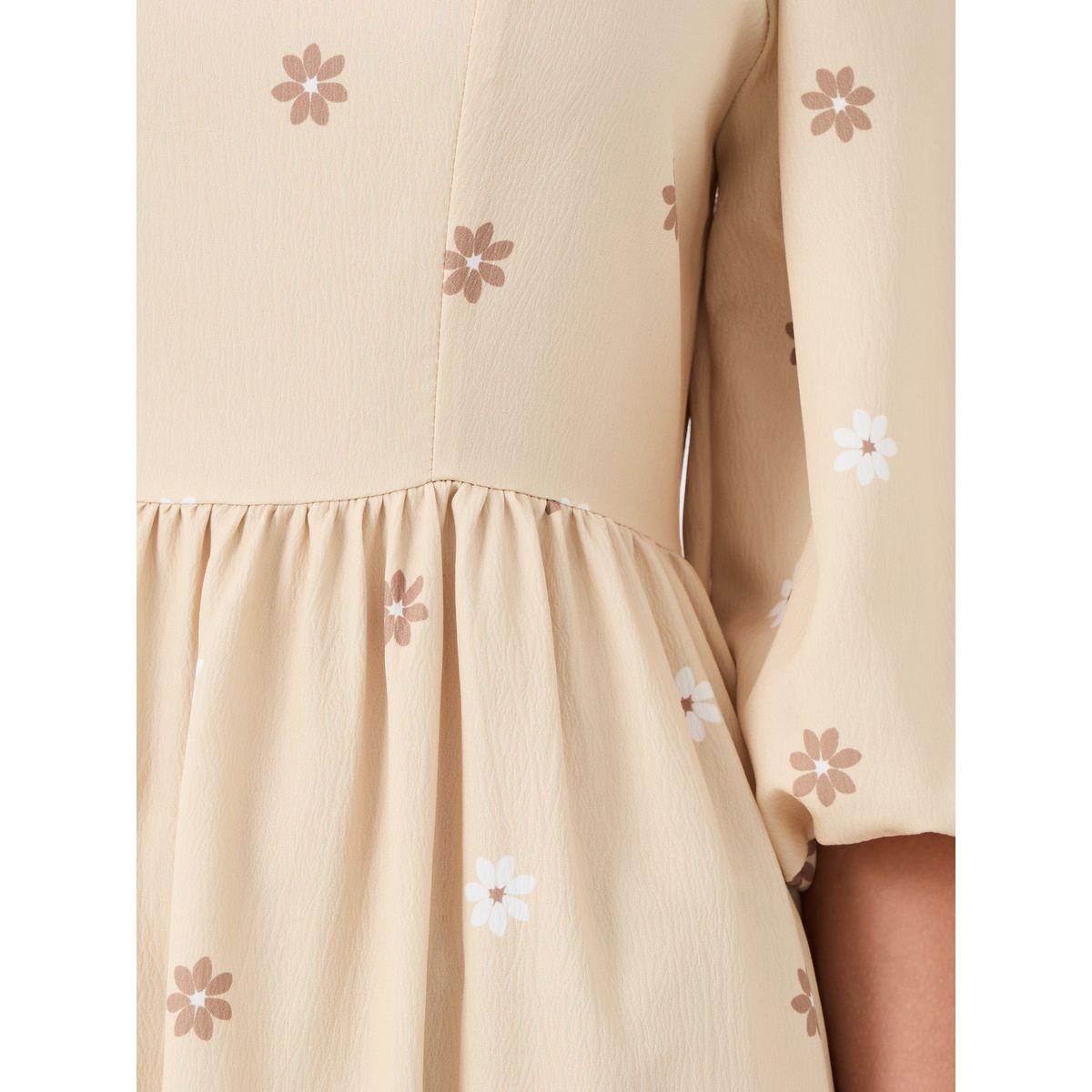 فستان طويل بطبعة زهور وياقة مربعة-women-clothing-dresses-image-3