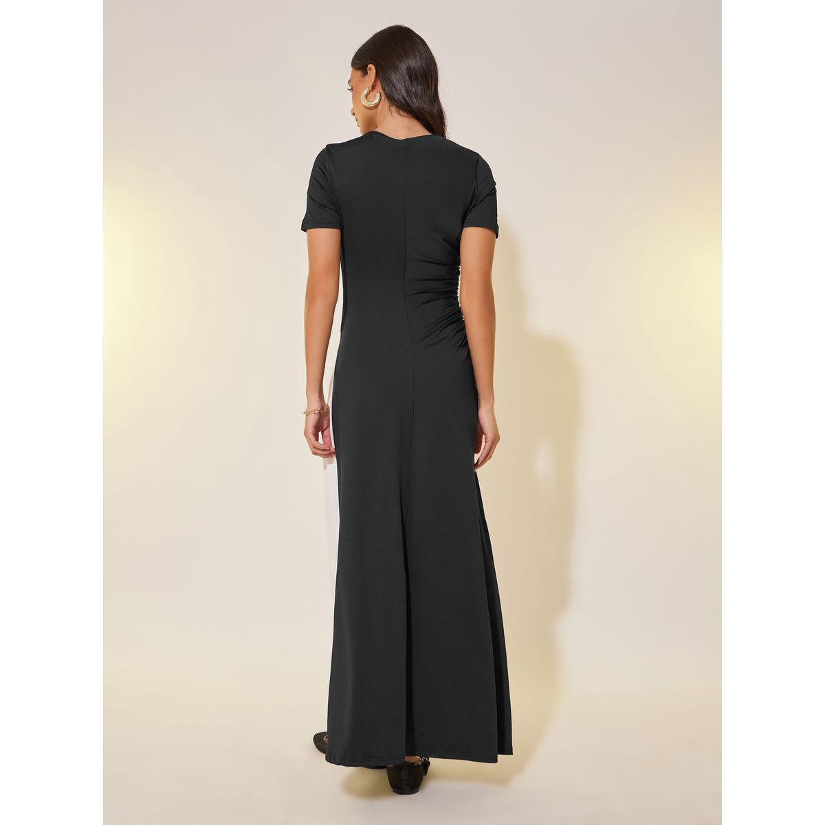 فستان طويل سادة بياقة دائرية-women-clothing-dresses-image-5