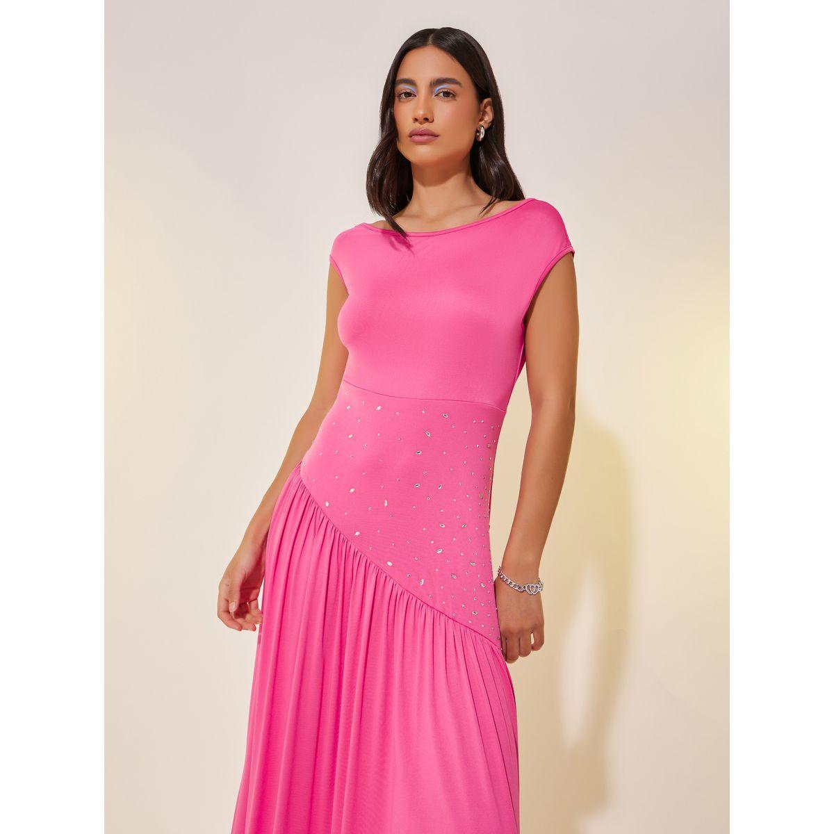 Styli Embellished Off Shoulder A-Line Midi Dress-women-clothing-dresses-image-3