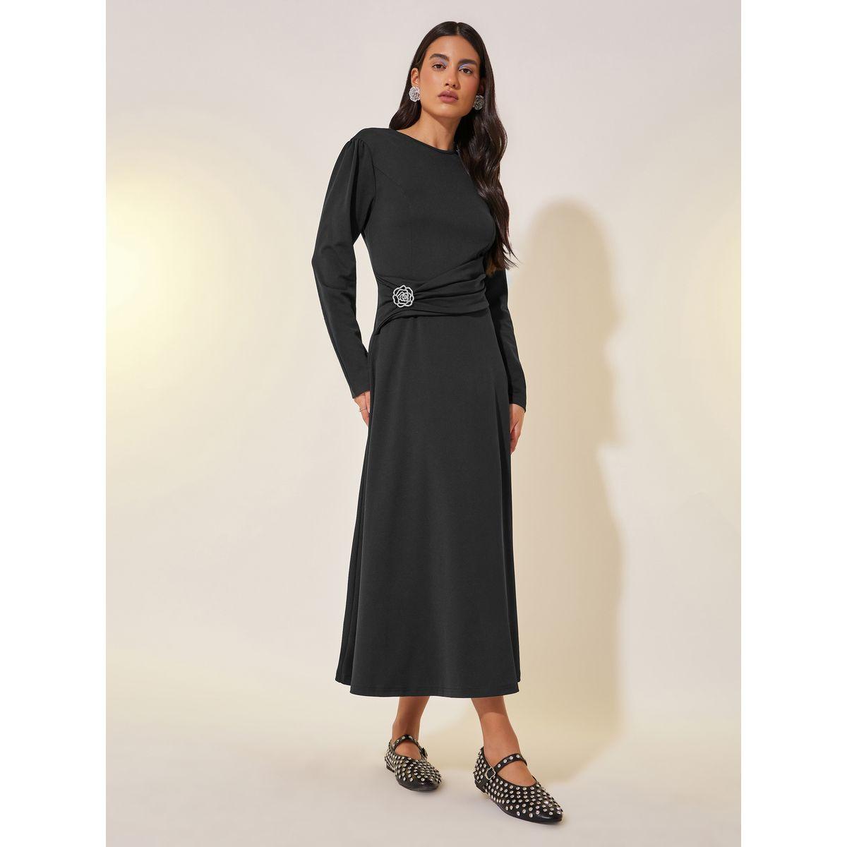 فستان طويل بأكمام طويلة-women-clothing-dresses-image-2