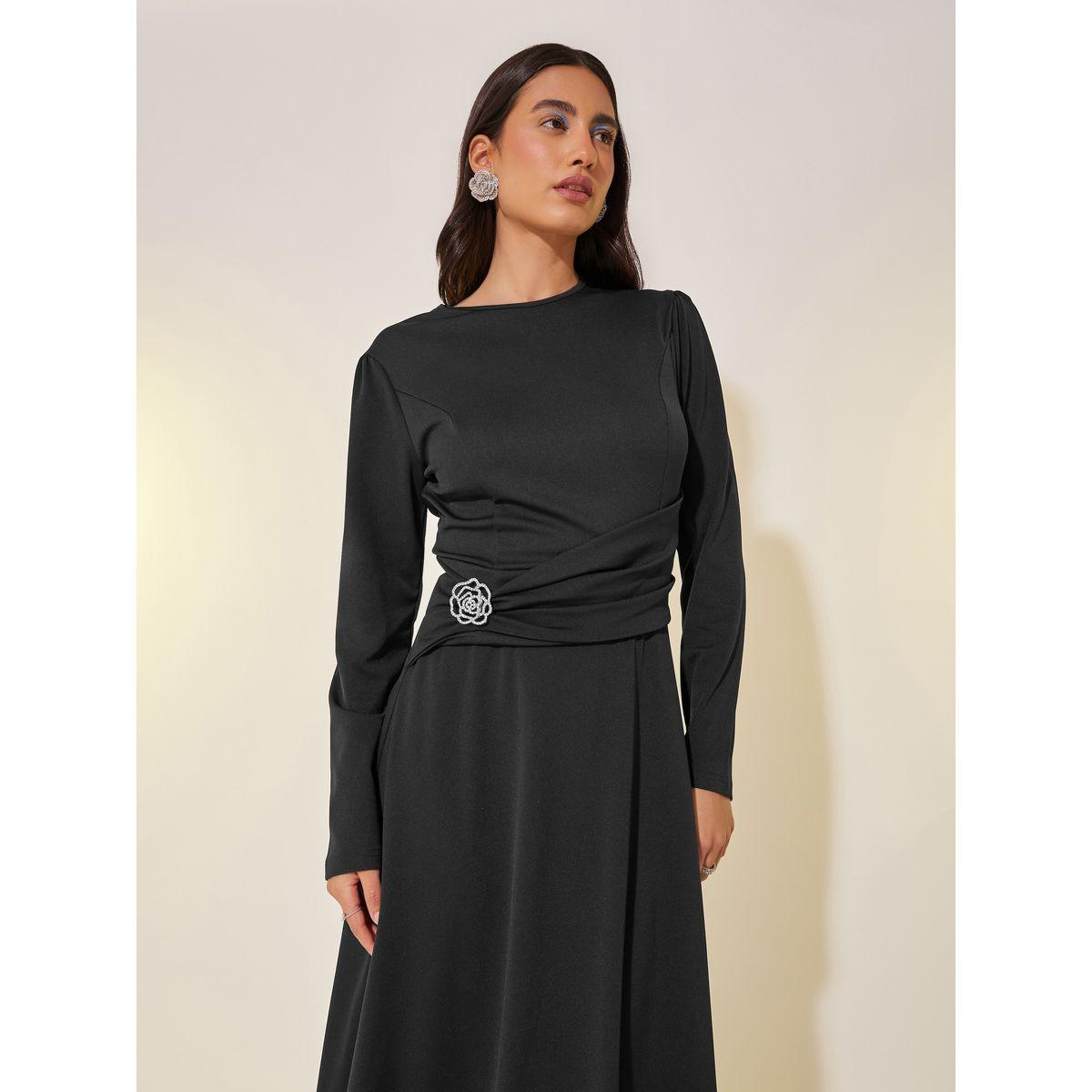 فستان طويل بأكمام طويلة-women-clothing-dresses-image-3