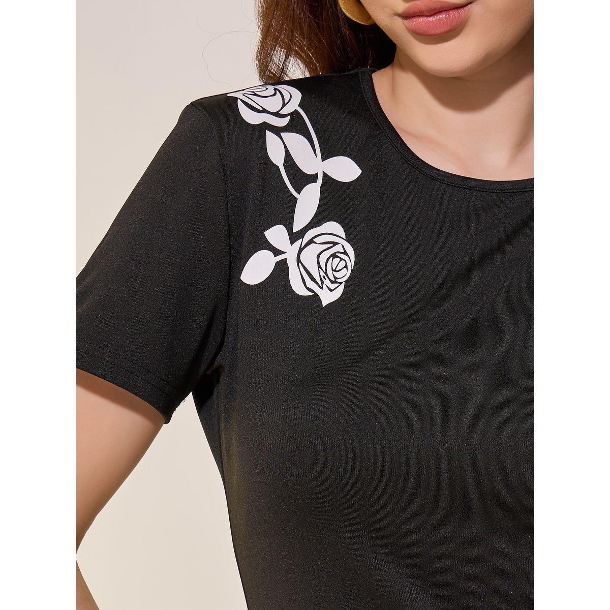 فستان ميدي بطبعة زهور وأكمام قصيرة-women-clothing-dresses-image-4