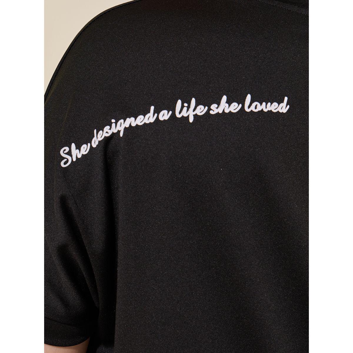Styli Back Shoulder Slogan Print Round Neck Regular Fit T-Shirt-women-clothing-tshirts-image-2