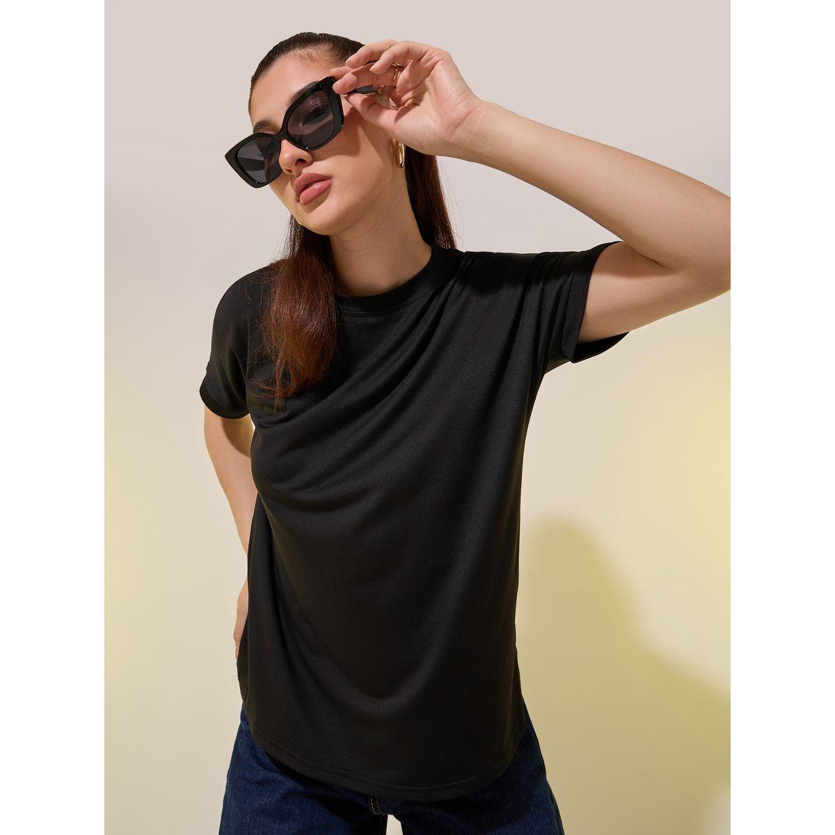 Styli Back Shoulder Slogan Print Round Neck Regular Fit T-Shirt-women-clothing-tshirts-image-4