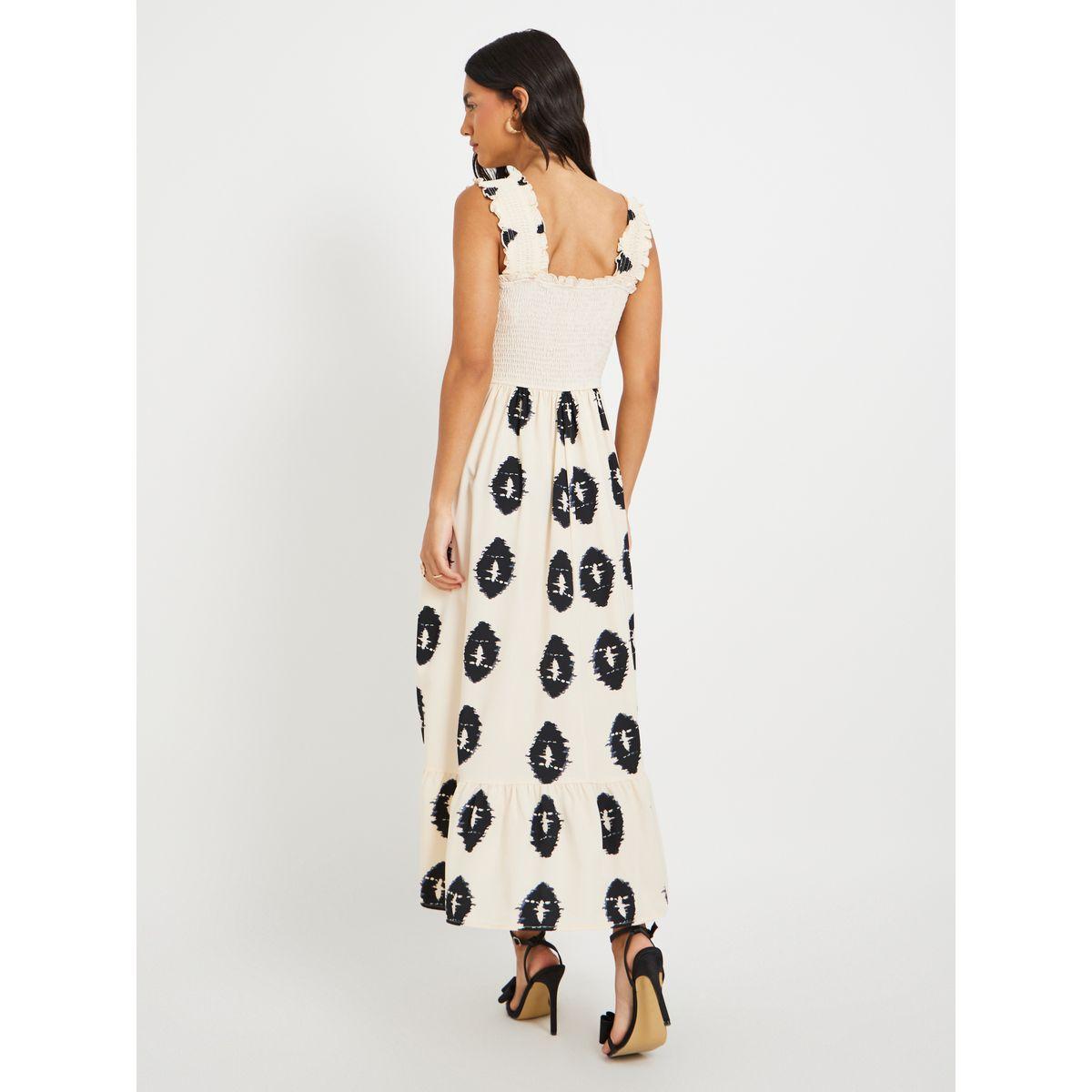 فستان طويل مطبع بلا أكمام مع حافة واسعة-women-clothing-dresses-image-6