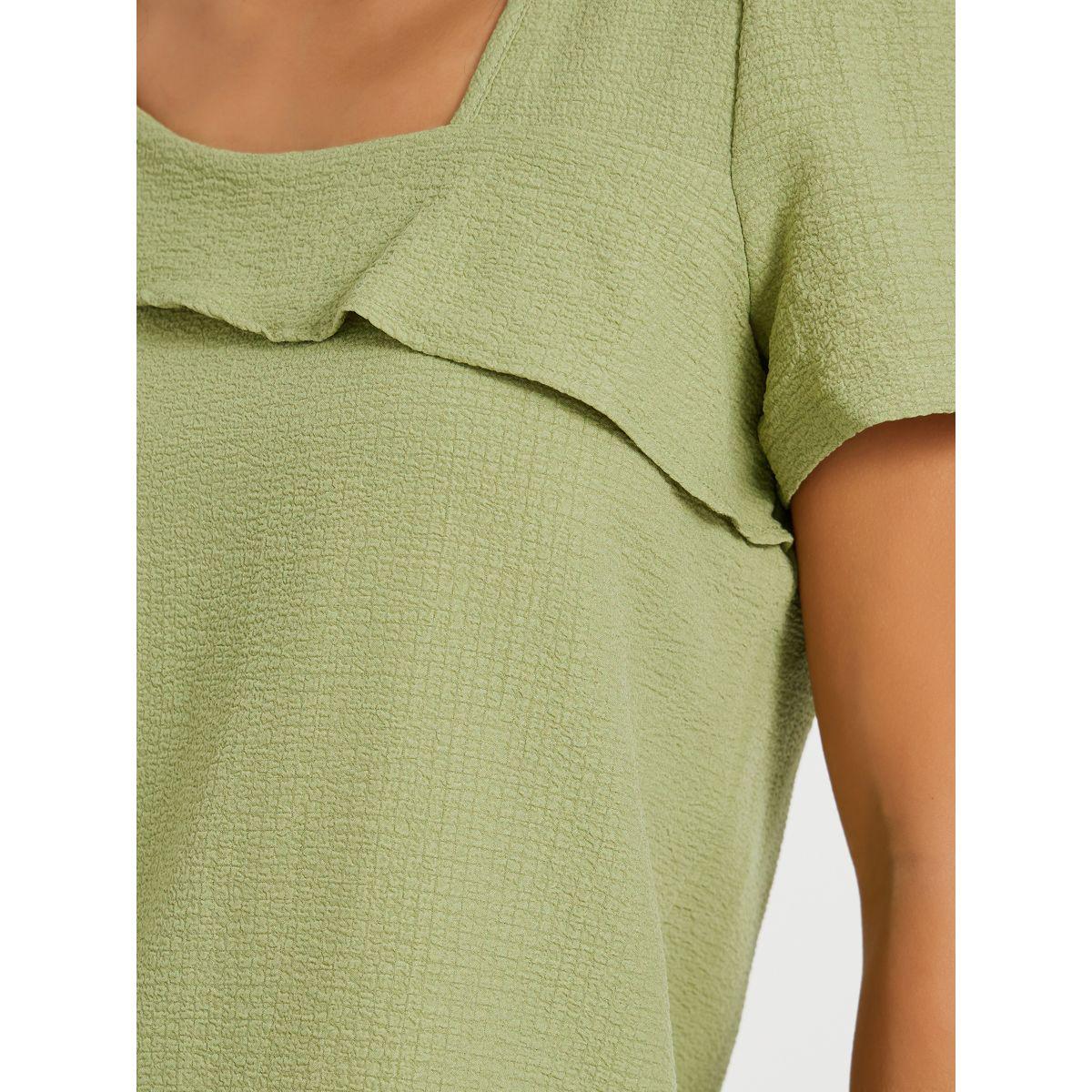Styli Texture Asymmetric Neck Ruffled Detail Top-women-clothing-shirtsandblouses-blouses-image-3