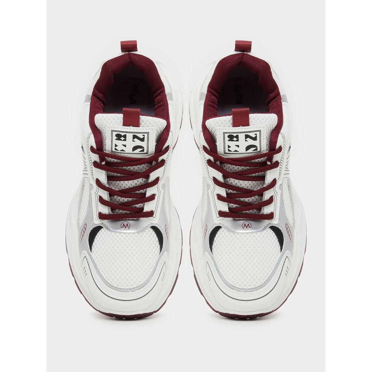 Styli Round Toe Lace Up Chunky Sneakers with Back Pull Tab-women-shoes-sneakers-image-6