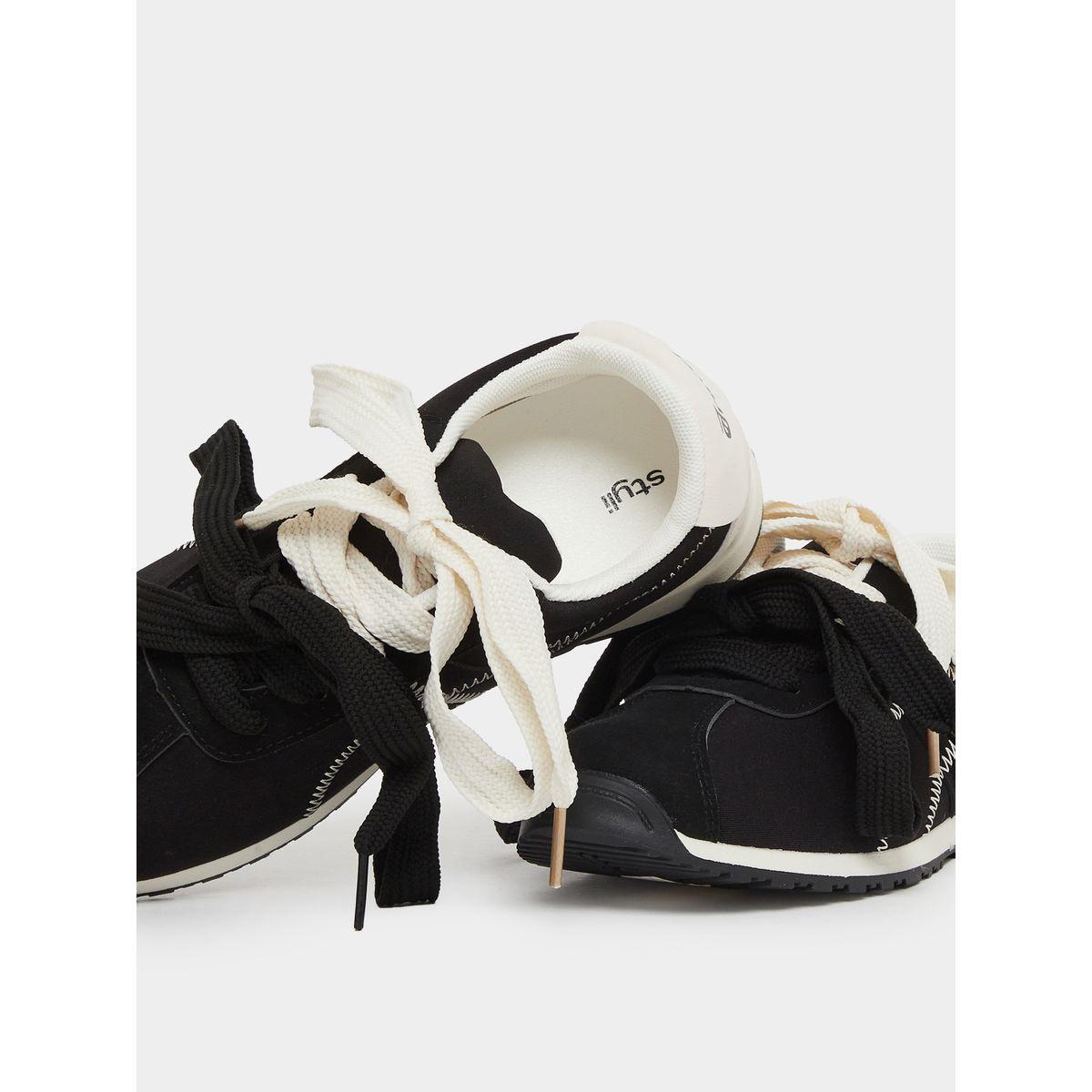 Styli Lace Up Sneakers with Stitching Detail-women-shoes-sneakers-image-3