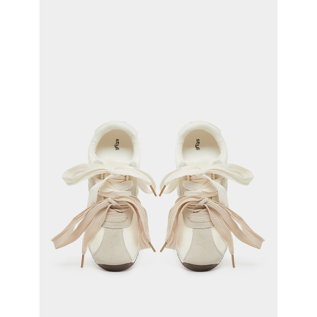 Styli Color Block Lace Up Sneakers-women-shoes-sneakers-image-5