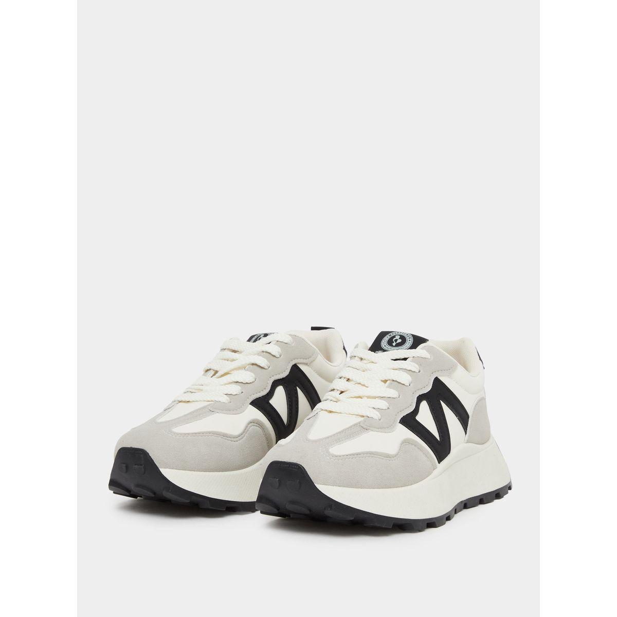 Styli Color Block Lace Up Sneakers-women-shoes-sneakers-image-2