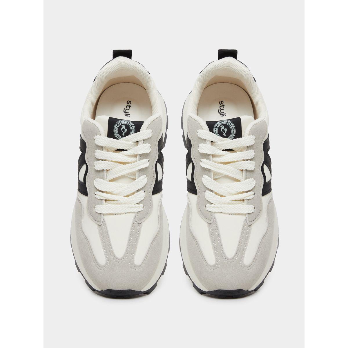 Styli Color Block Lace Up Sneakers-women-shoes-sneakers-image-5