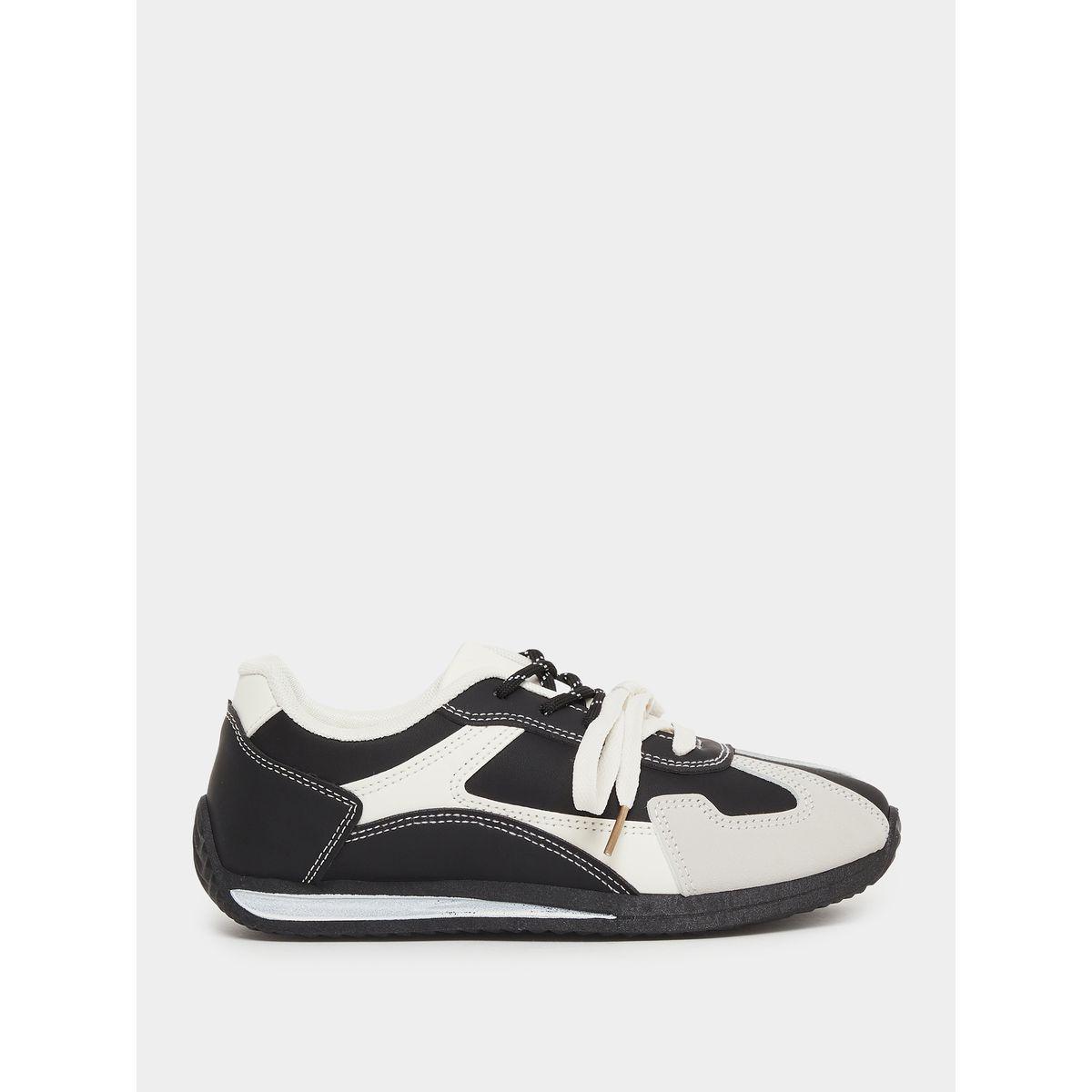 Styli Color Block Lace-Up Sneakers-women-shoes-sneakers-image-1