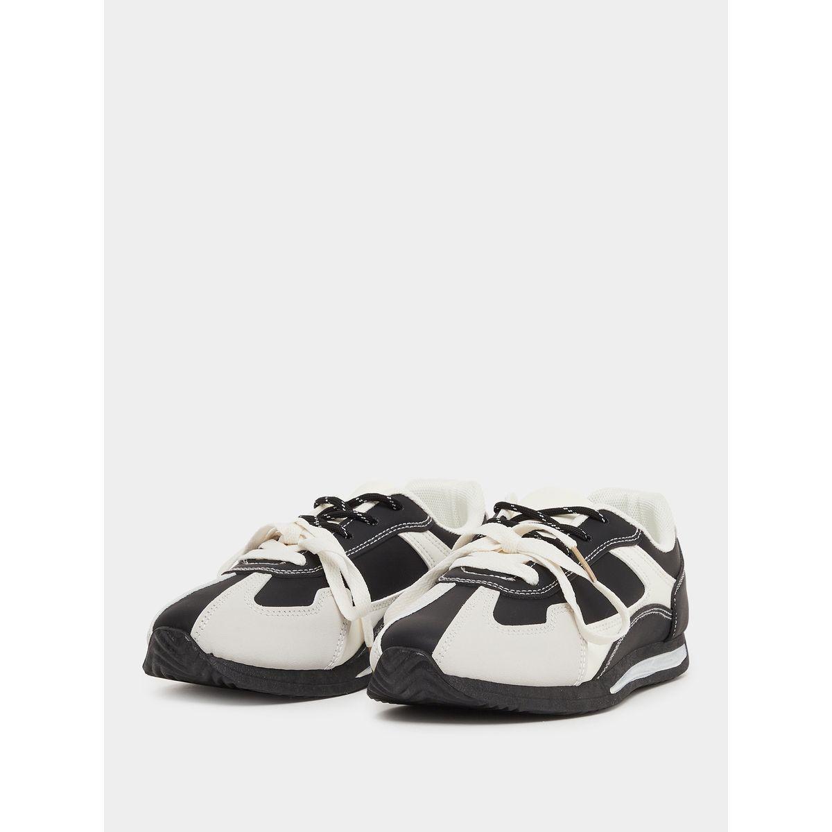 Styli Color Block Lace-Up Sneakers-women-shoes-sneakers-image-2