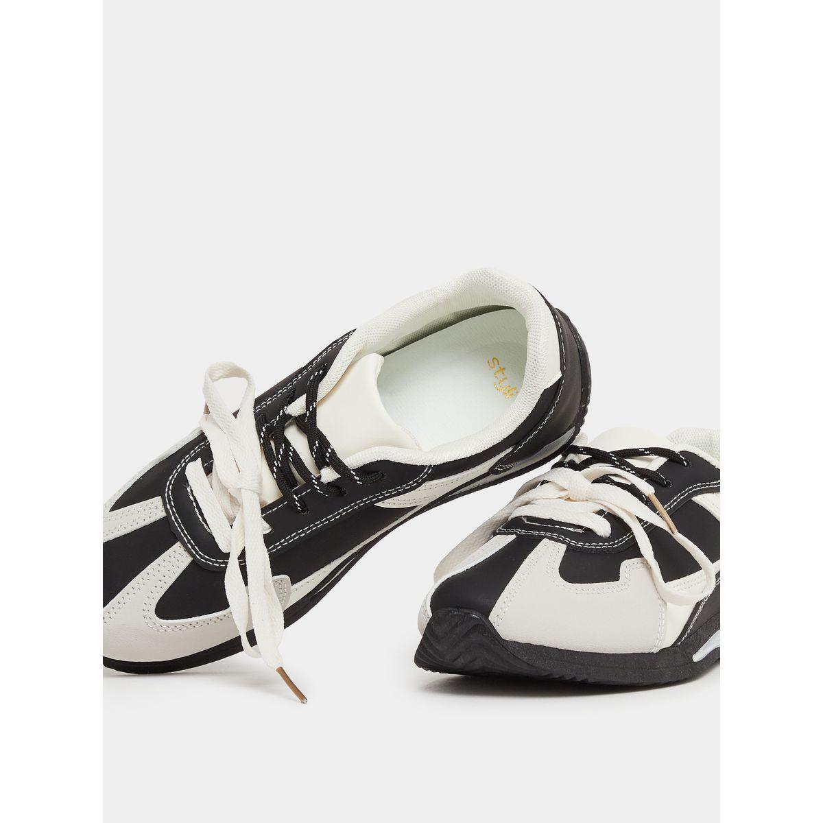 Styli Color Block Lace-Up Sneakers-women-shoes-sneakers-image-3