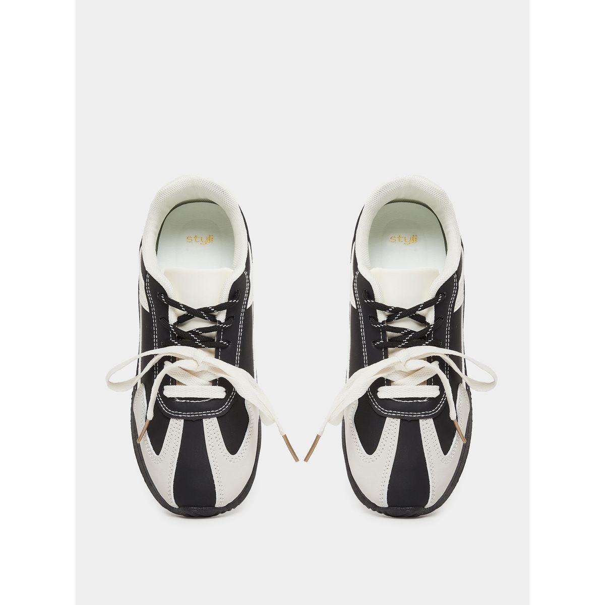 Styli Color Block Lace-Up Sneakers-women-shoes-sneakers-image-5