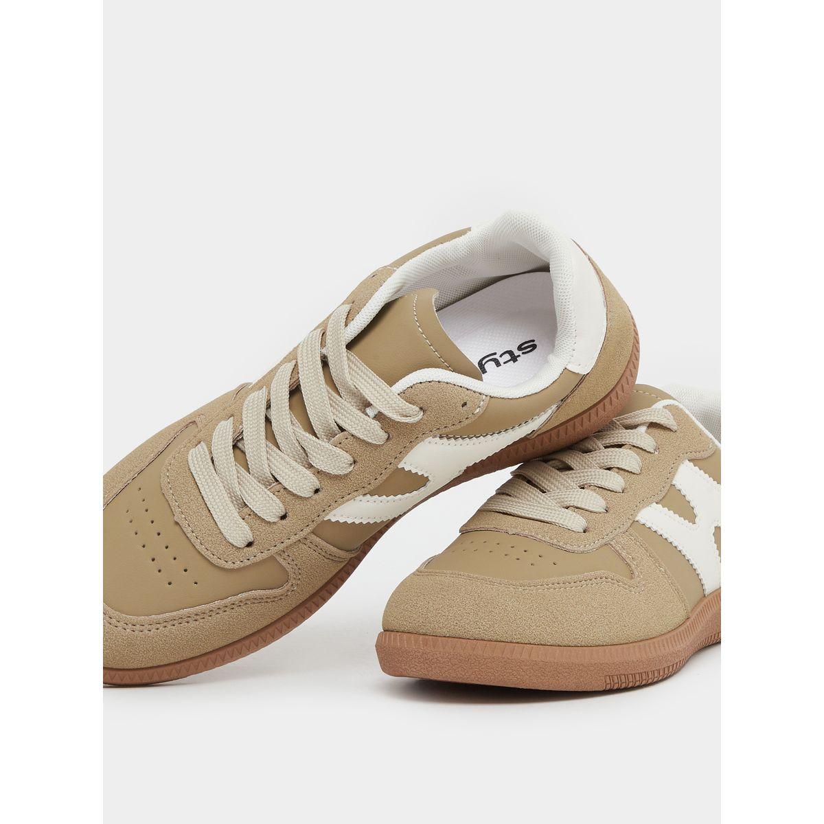 Styli Panelled Lace Up Sneakers-women-shoes-sneakers-image-3