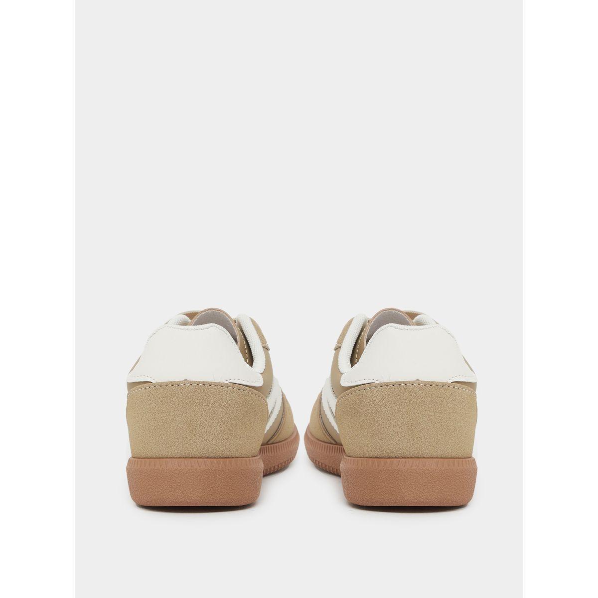 Styli Panelled Lace Up Sneakers-women-shoes-sneakers-image-4