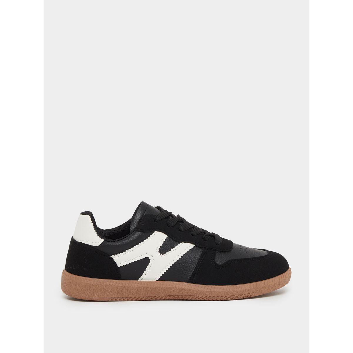 Styli Panelled Lace Up Sneaker-women-shoes-sneakers-image-1