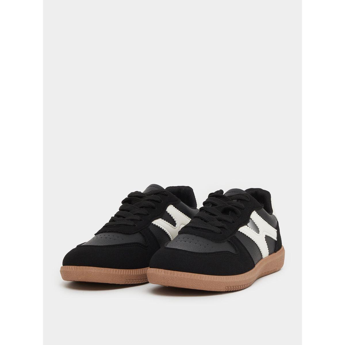 Styli Panelled Lace Up Sneaker-women-shoes-sneakers-image-2