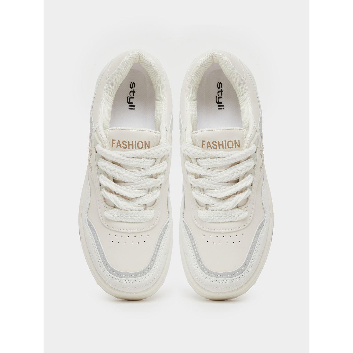 حذاء سنيكرز بنعل شانكي ورباط غلق-women-shoes-sneakers-image-5