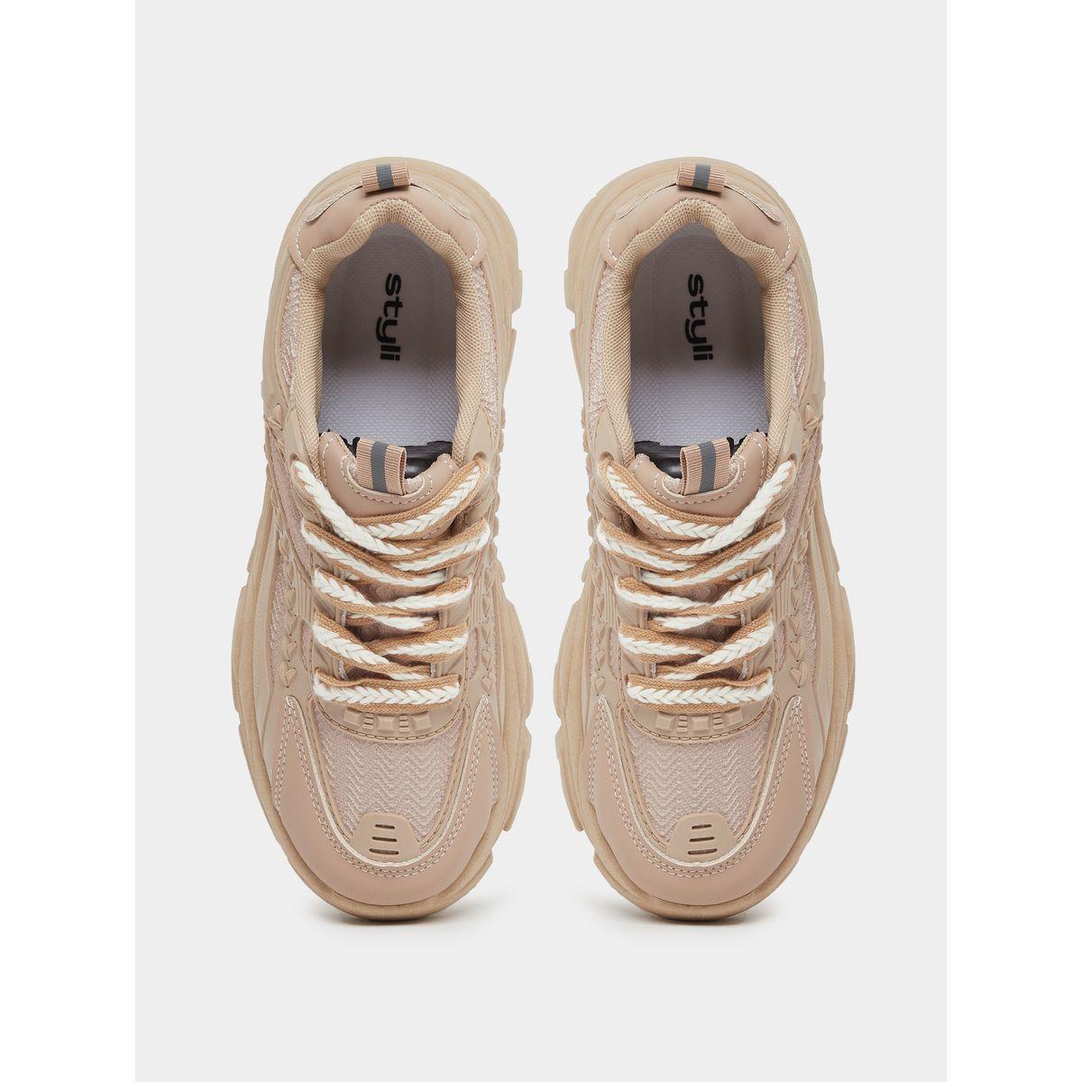 حذاء سنيكرز بنعل شانكي ورباط غلق-women-shoes-sneakers-image-5