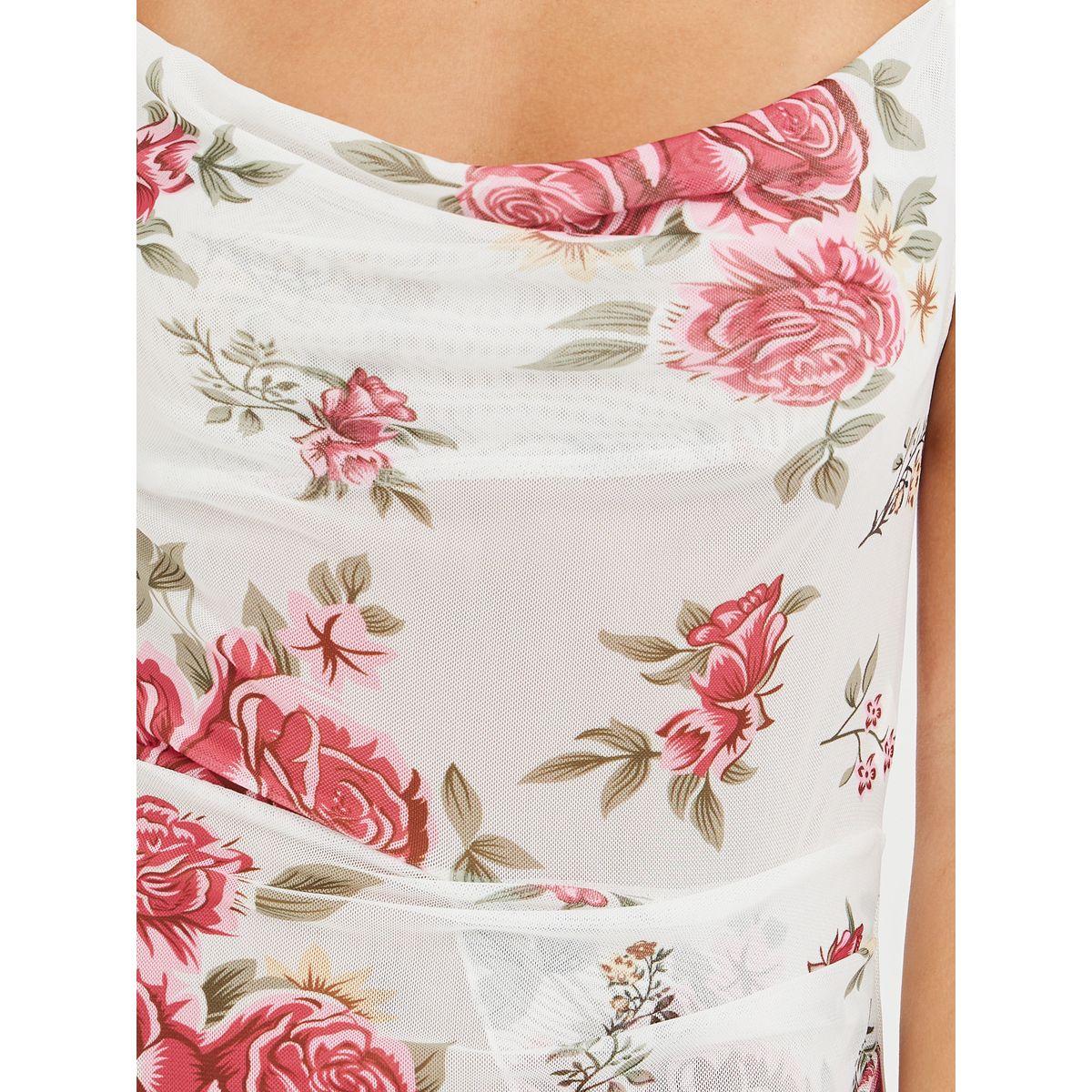 قميص نوم مطبع بالكامل مع ياقة منسدلة وشق-women-clothing-lingerie-babydollsandbodysuits-image-2