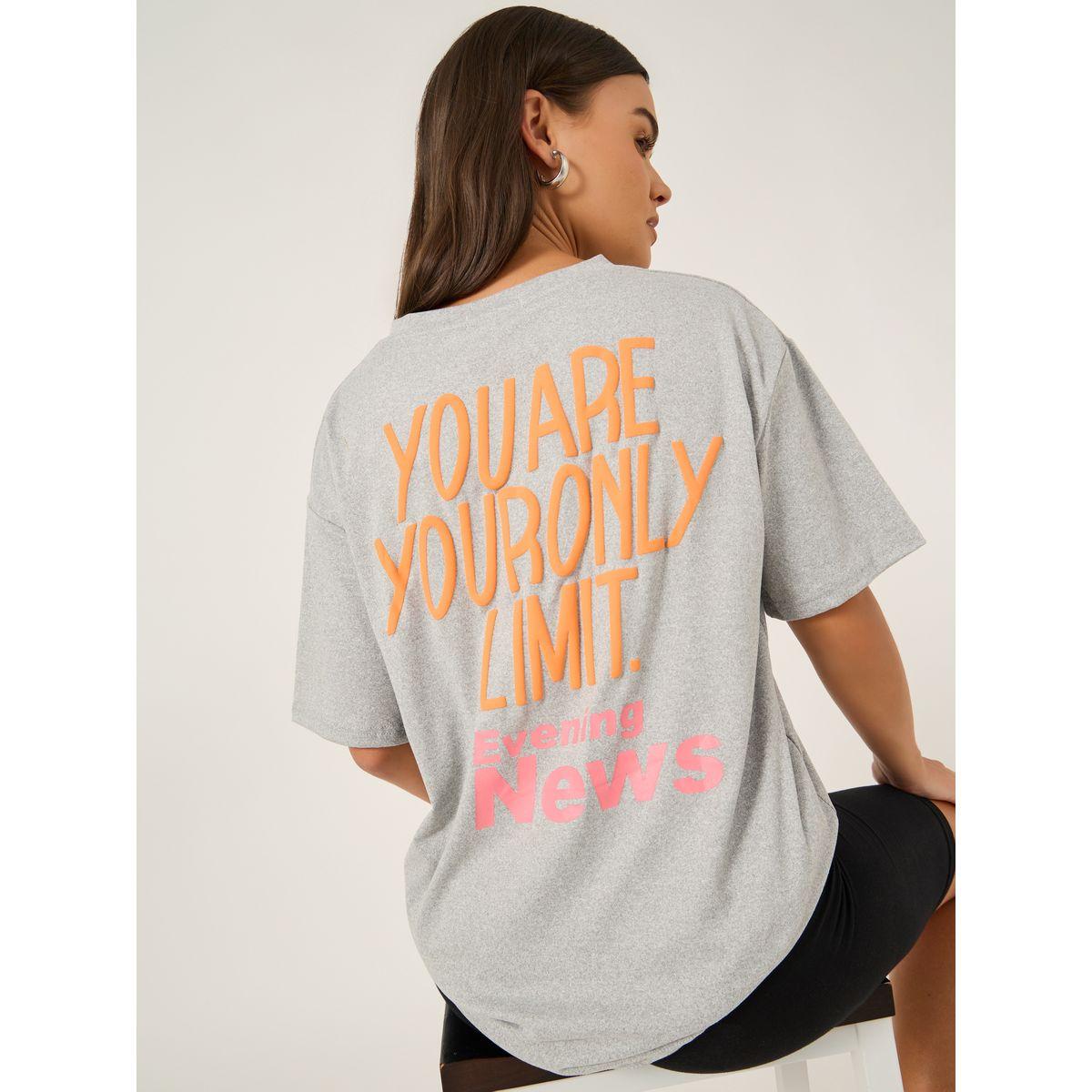 Styli Slogan Print Round Neck Oversized T-Shirt-women-clothing-tshirts-image-1