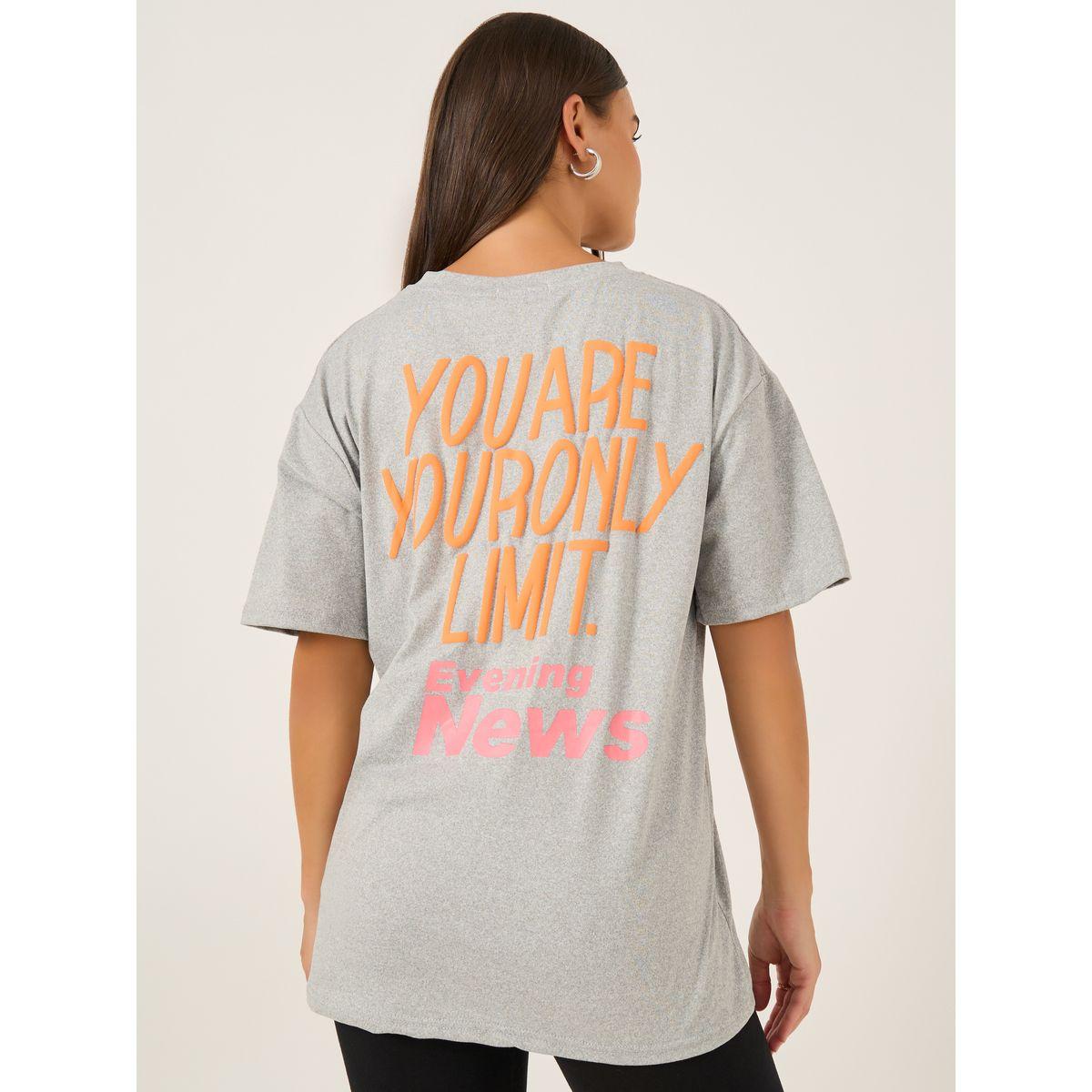 Styli Slogan Print Round Neck Oversized T-Shirt-women-clothing-tshirts-image-5