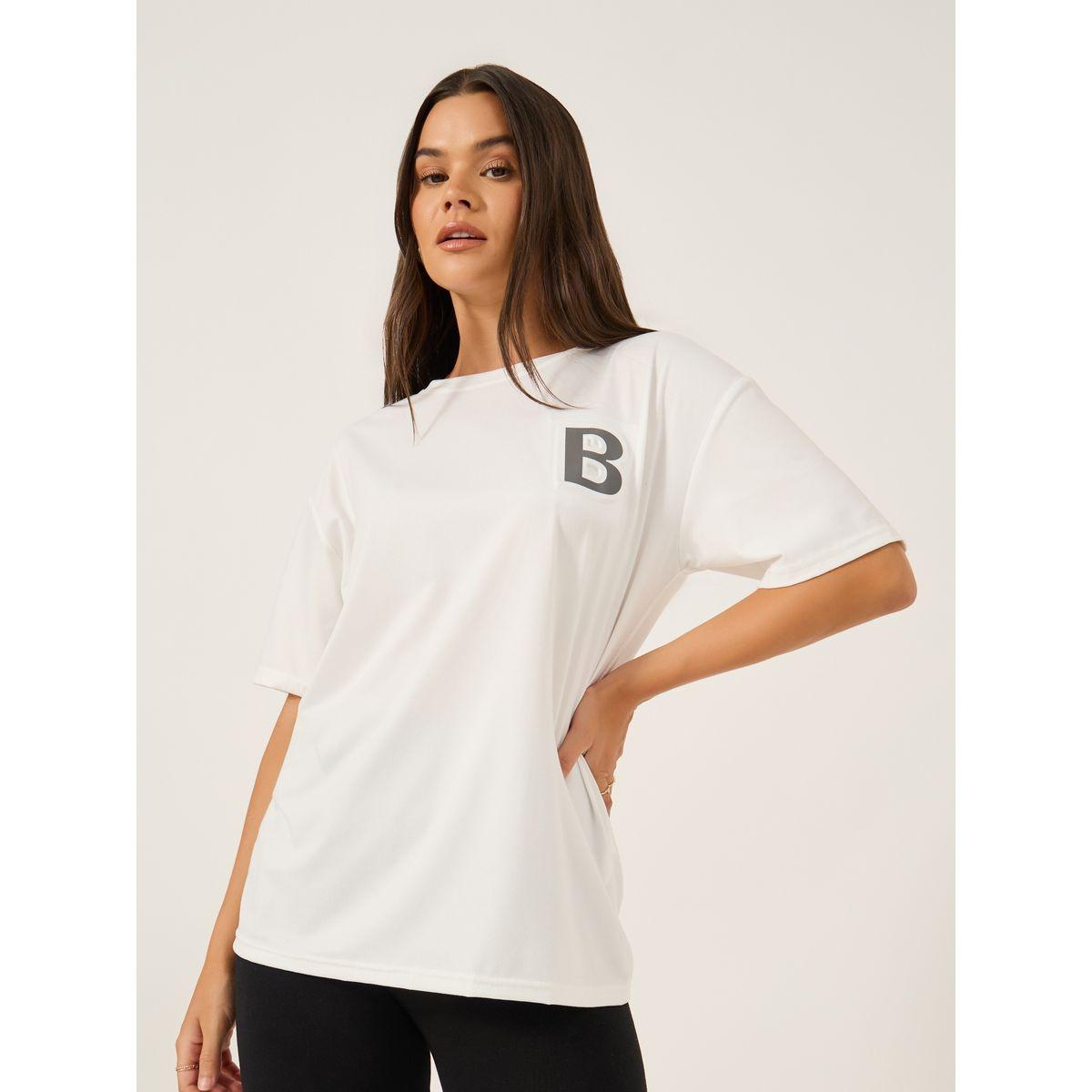 Styli Solid Loose Fit Round Neck T-Shirt-women-clothing-tshirts-image-3