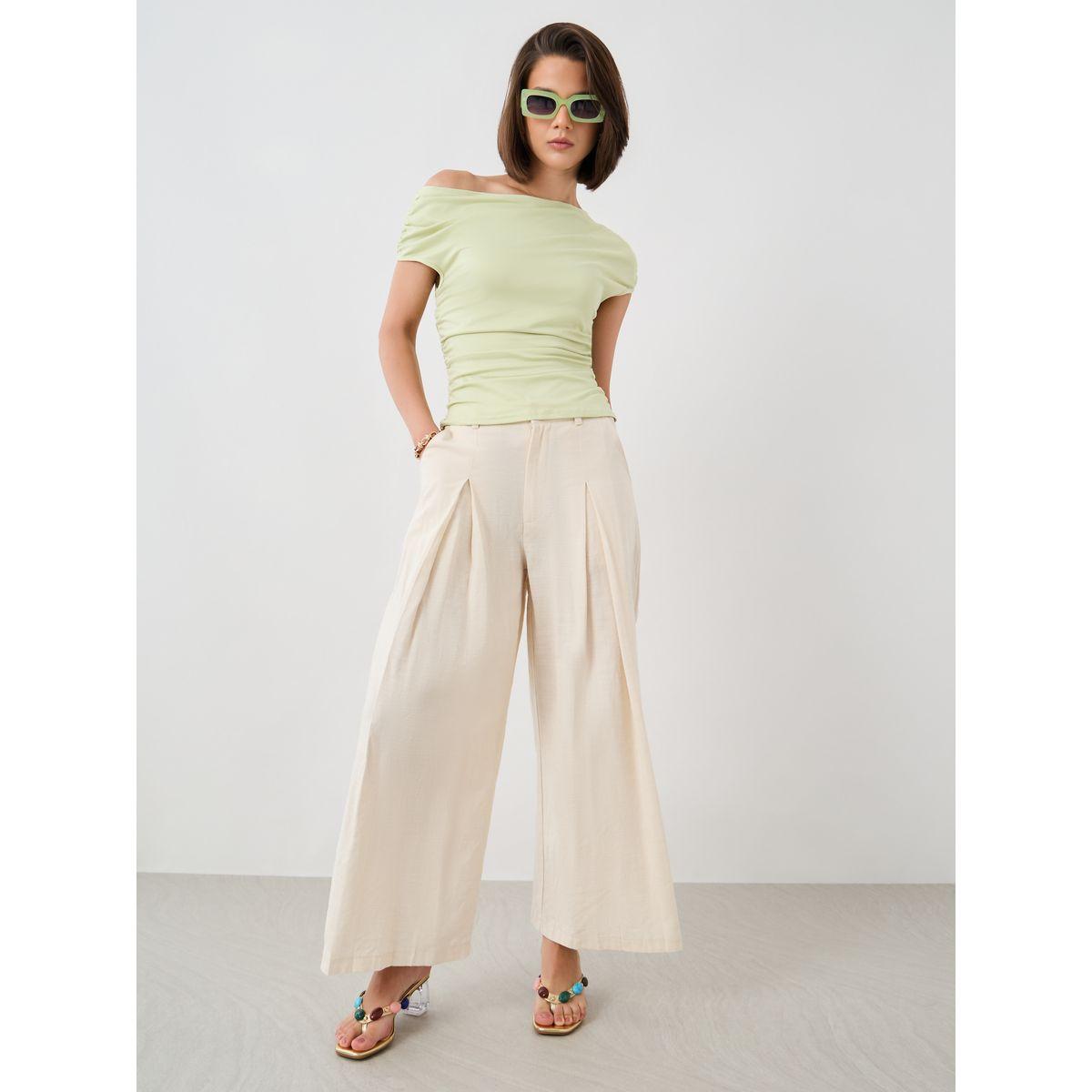 Styli Solid One Shoulder Knitted Top-women-clothing-tshirts-image-2