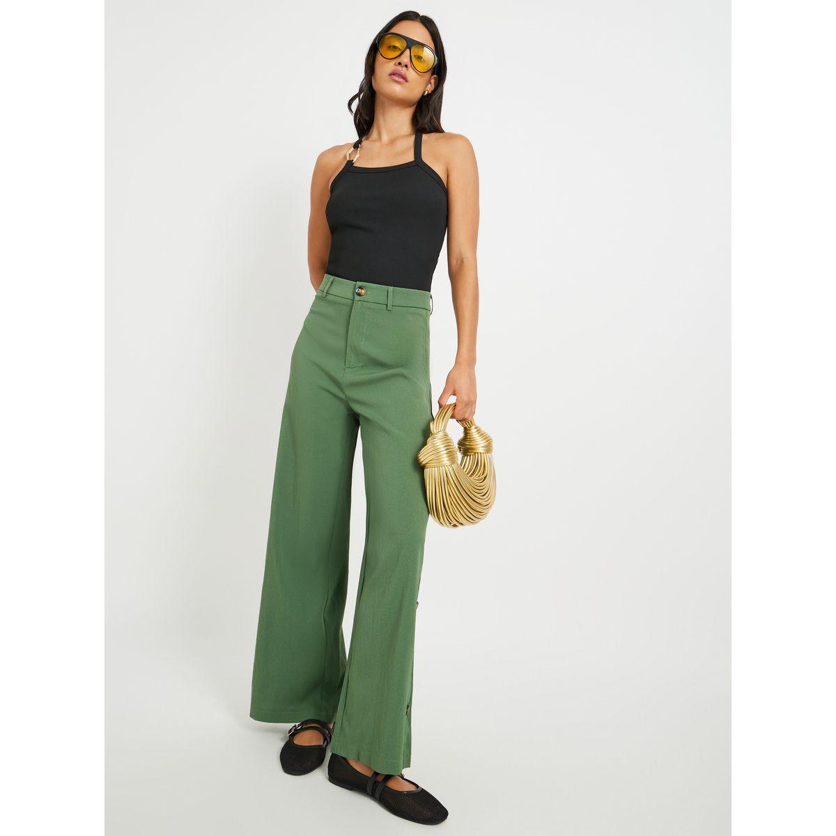 بلوزة سادة بياقة هولتر مع إبزيم-women-clothing-shirtsandblouses-blouses-image-2