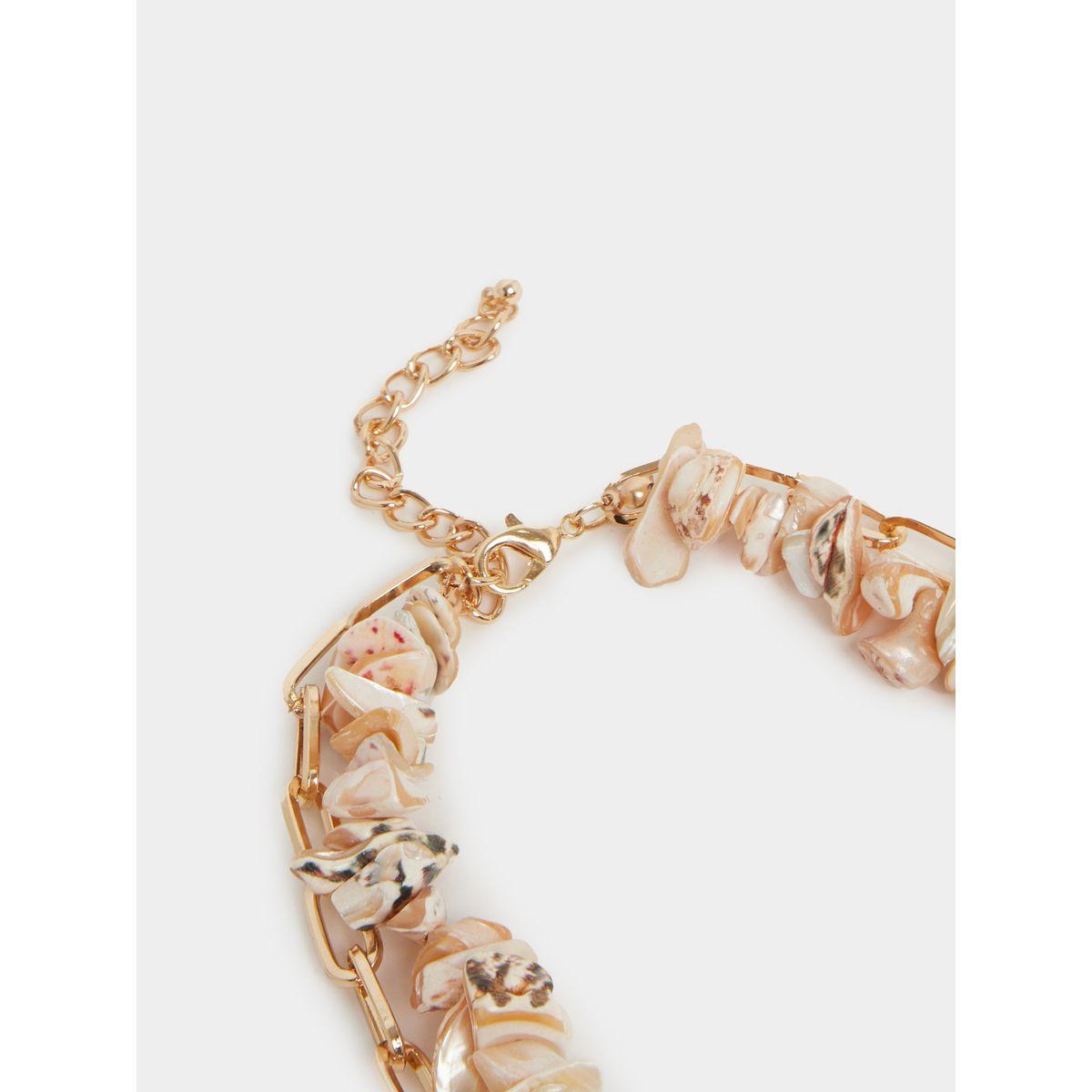 Styli Faux Shell Drop Link Chain Necklace-women-watchesandjewellery-jewellery-necklacesandpendants-image-4