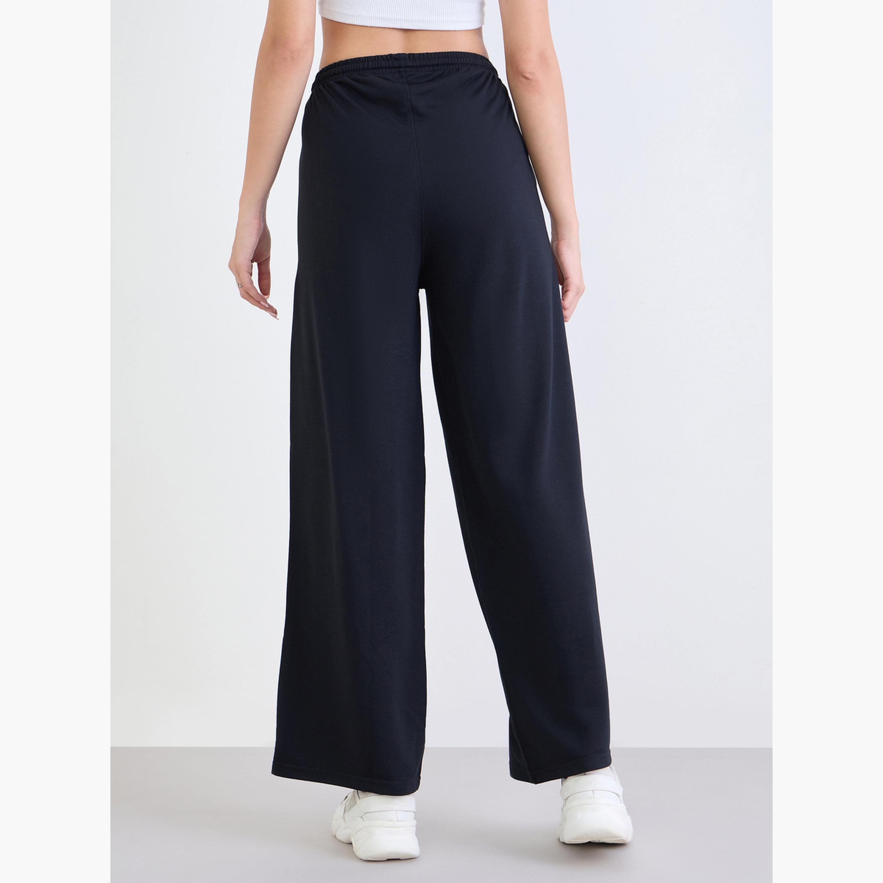 Styli Grey Wide Leg Joggers with Drawstring-women-clothing-bottoms-joggers-image-3