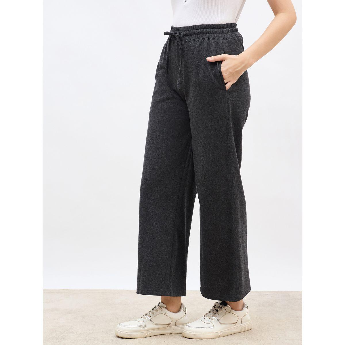 Styli Plain Wide Leg Joggers with Drawstring-women-clothing-bottoms-joggers-image-3