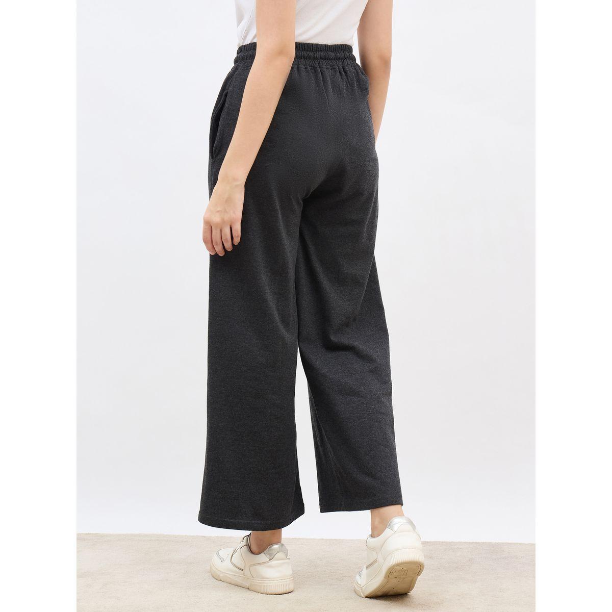 جوغر سادة بقصة أرجل واسعة مع أربطة-women-clothing-bottoms-joggers-image-2