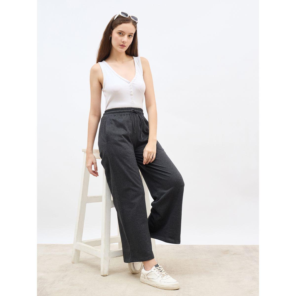 Styli Plain Wide Leg Joggers with Drawstring-women-clothing-bottoms-joggers-image-6