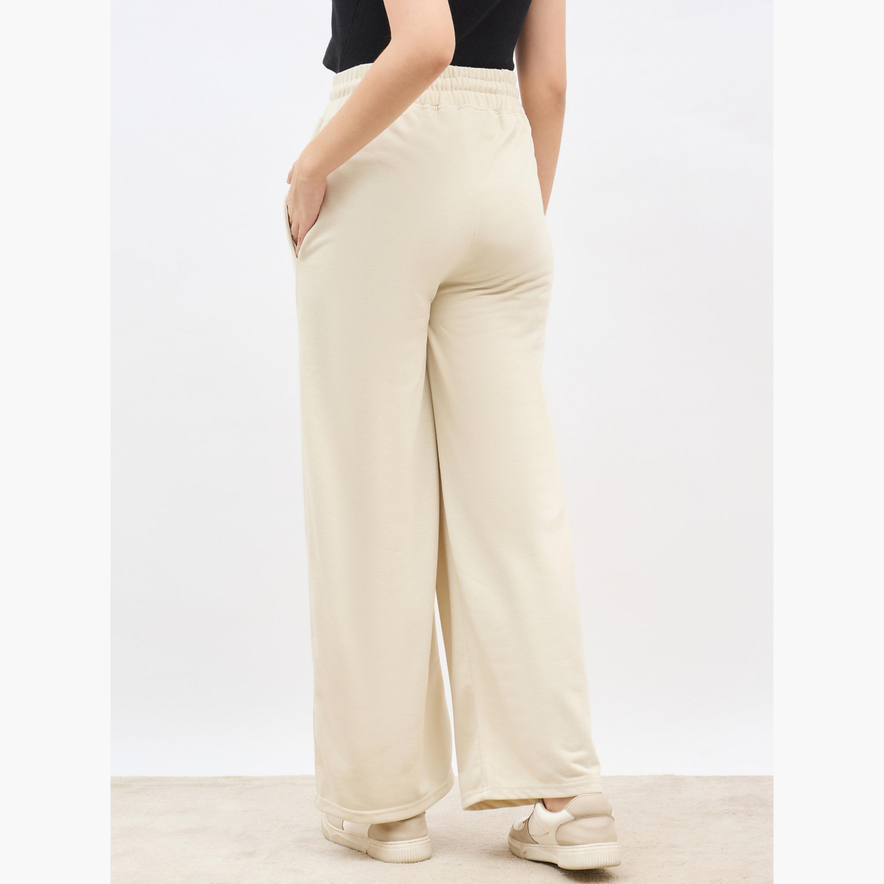ستايلي - بنطال رياضي واسع الساق مع رباط-women-clothing-bottoms-joggers-image-4