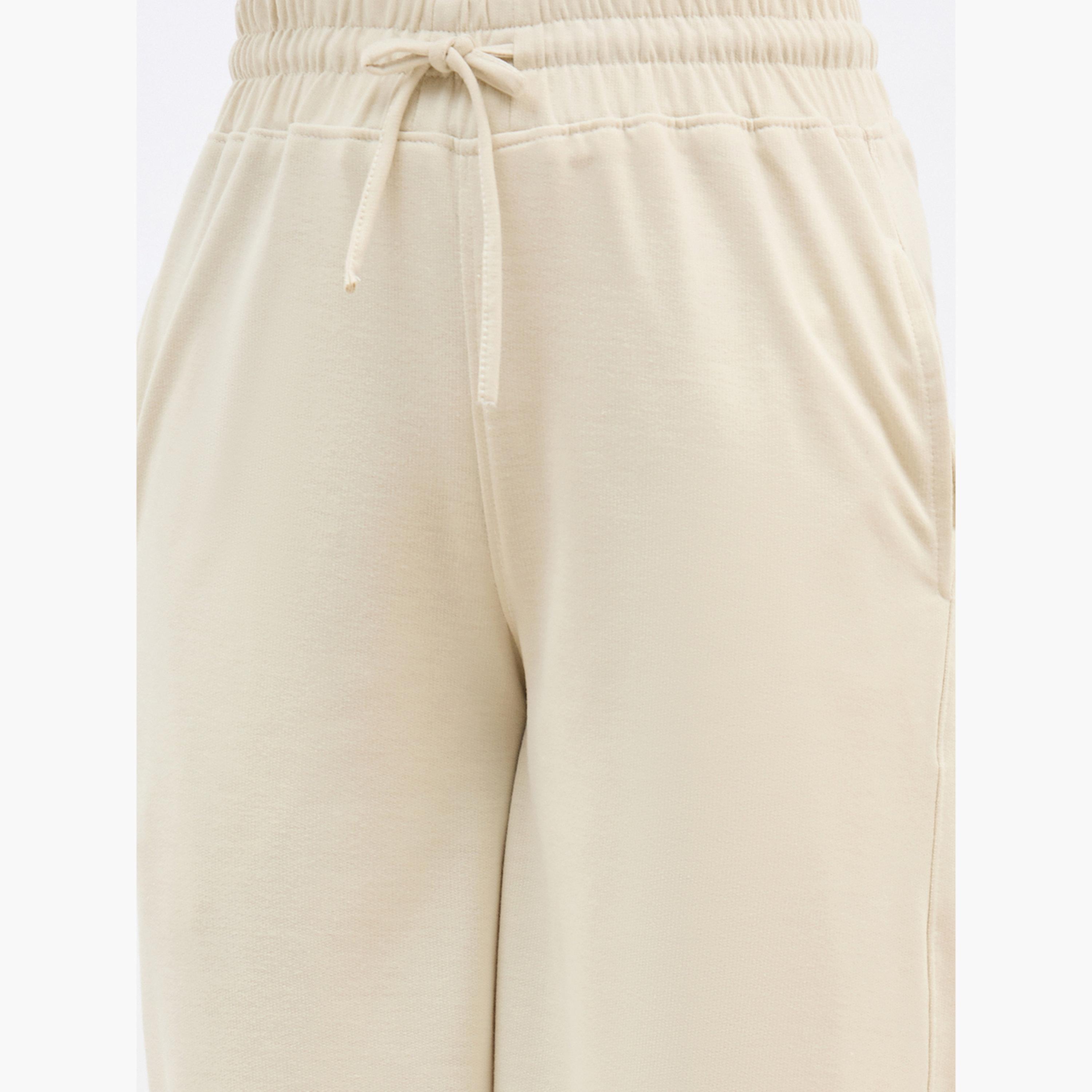 ستايلي - بنطال رياضي واسع الساق مع رباط-women-clothing-bottoms-joggers-image-5