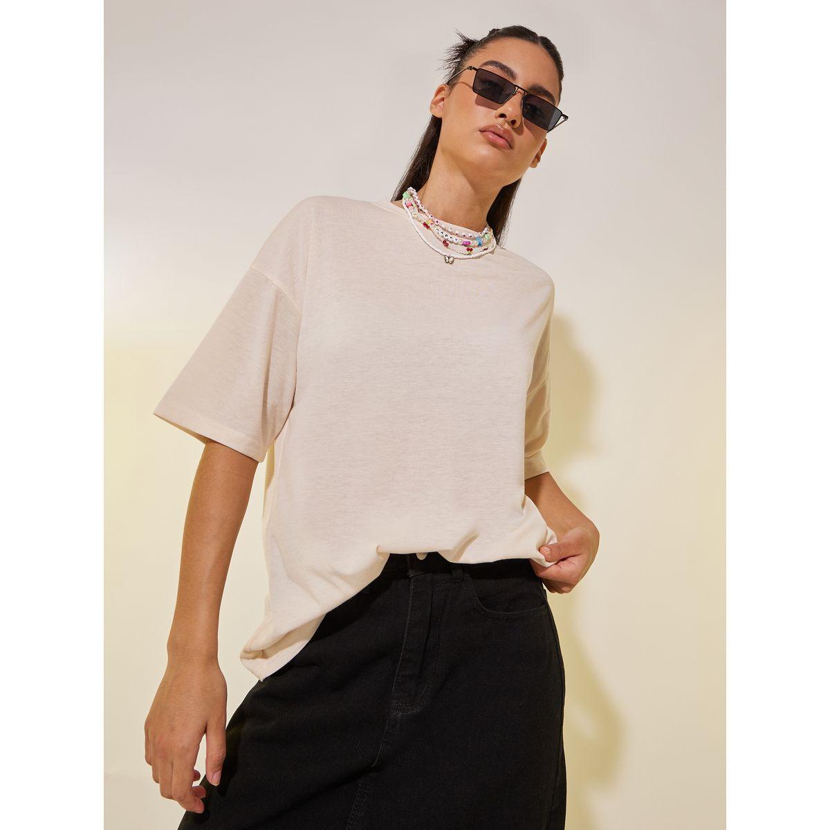Styli Graphic Print Round Neck T-Shirt-women-clothing-tshirts-image-2