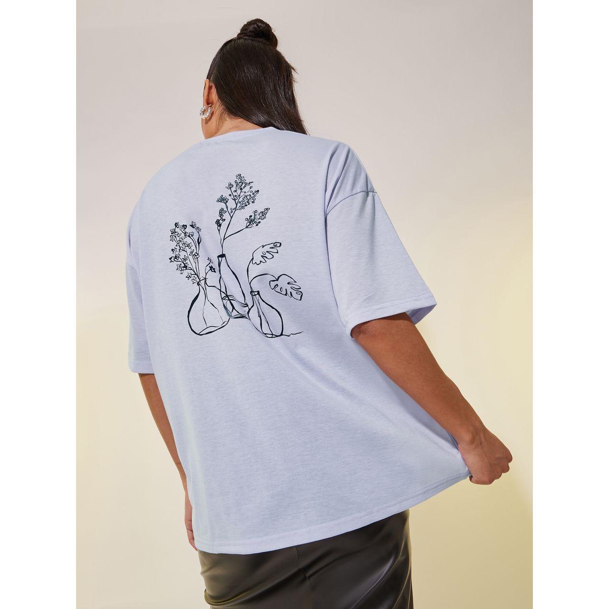 تيشيرت بطبعة جرافيك وياقة دائرية-women-clothing-tshirts-image-1