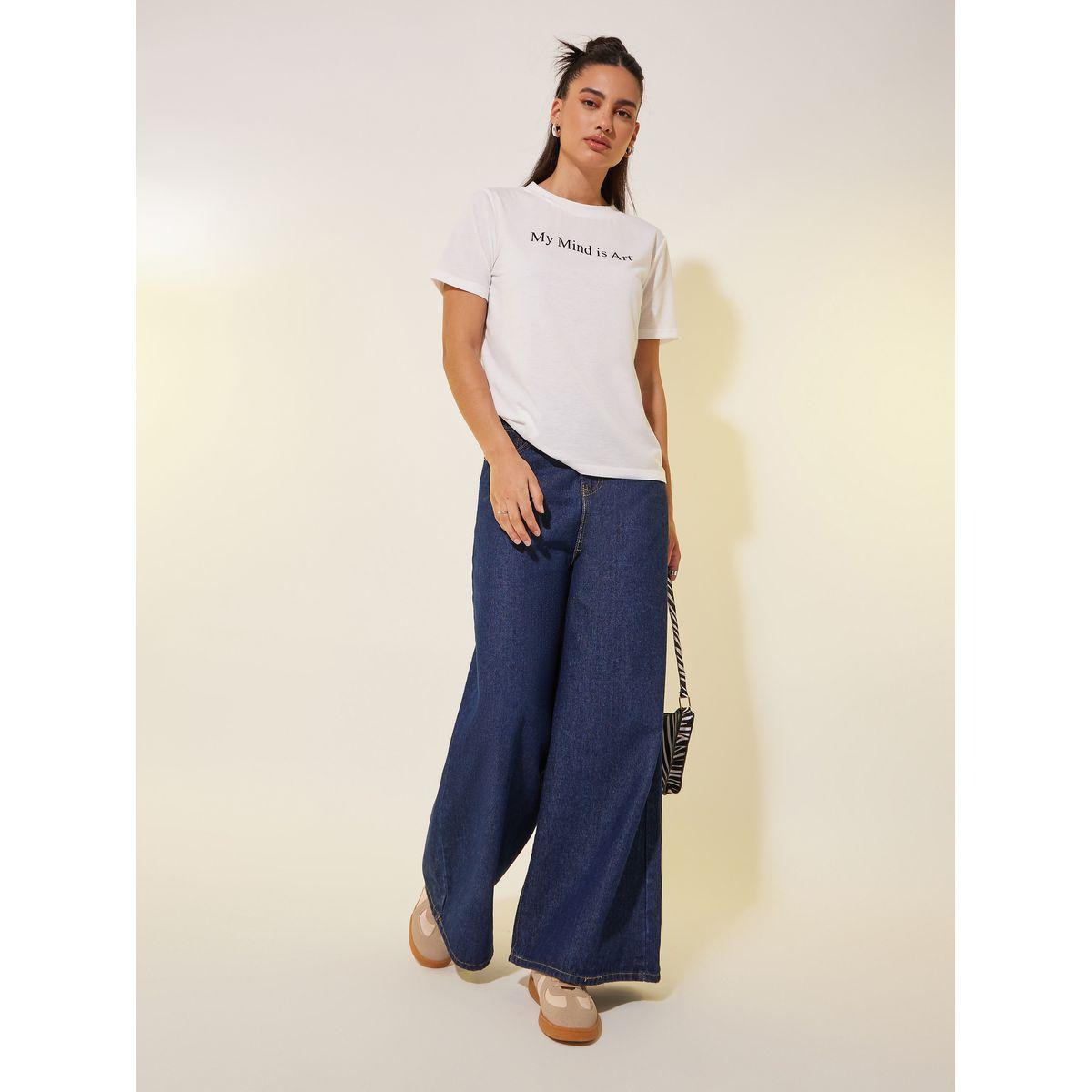 Styli Slogan Print Round Neck T-Shirt-women-clothing-tshirts-image-2