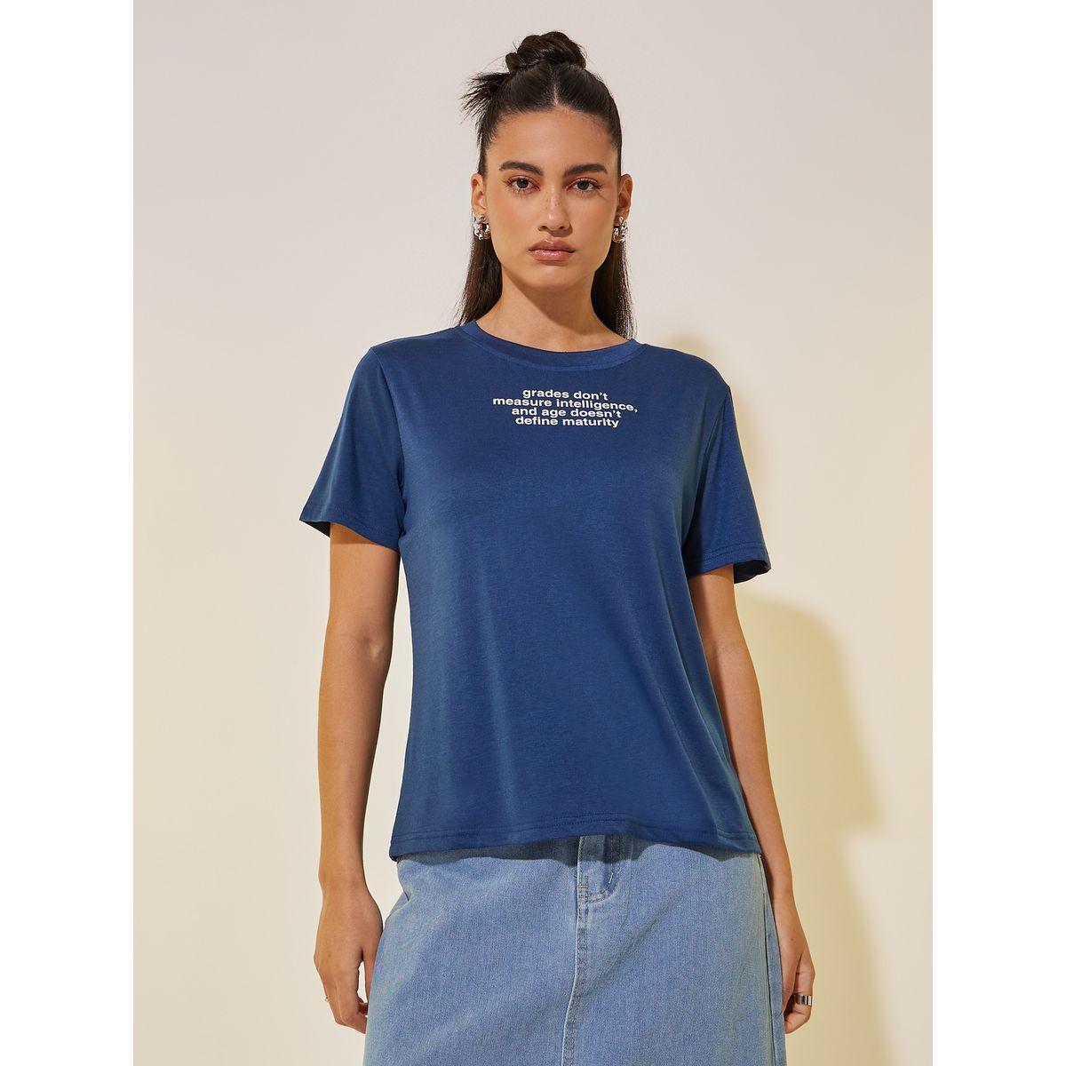 Styli Slogan Print Round Neck T-Shirt-women-clothing-tshirts-image-3