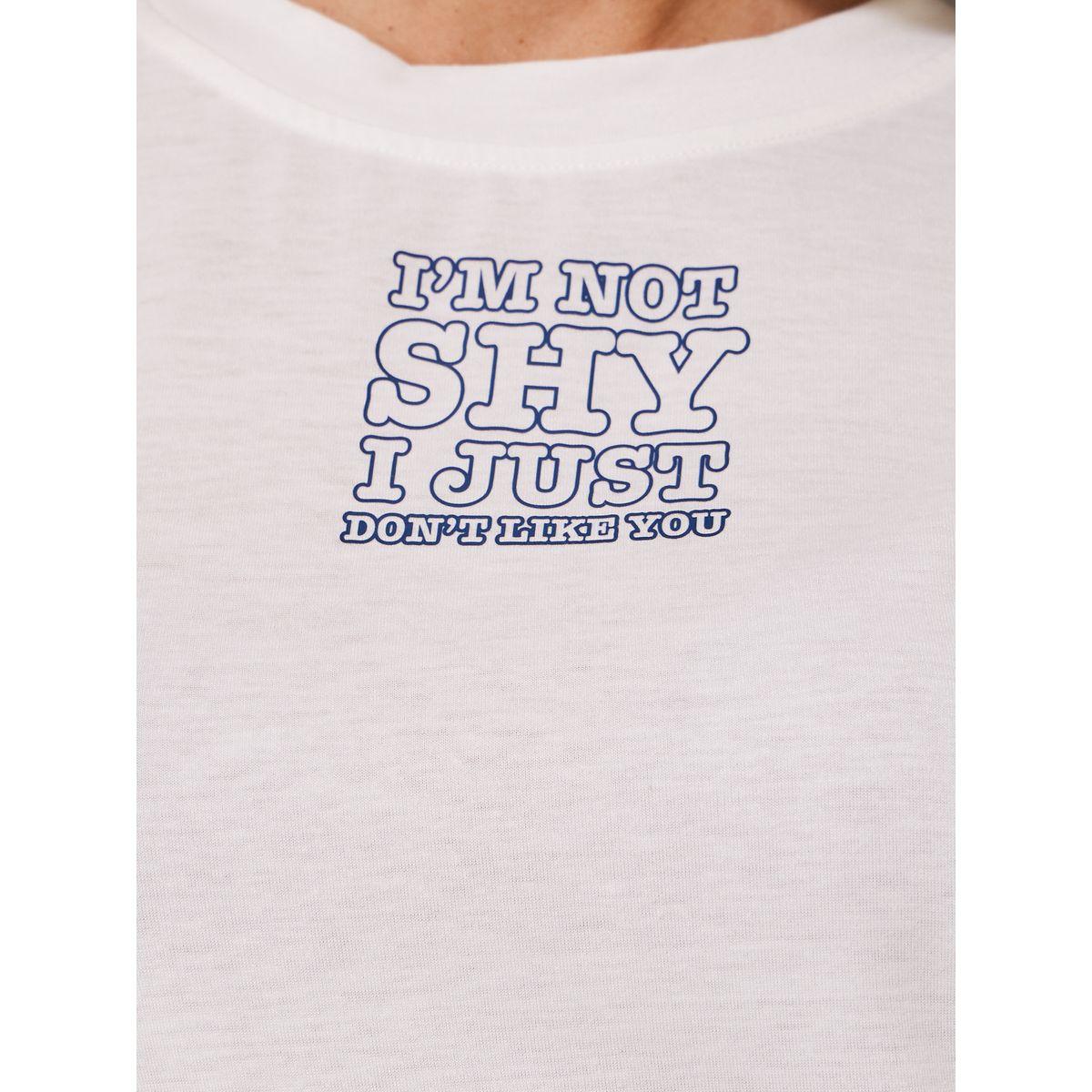 تيشيرت بطبعة كتابة وياقة دائرية-women-clothing-tshirts-image-3