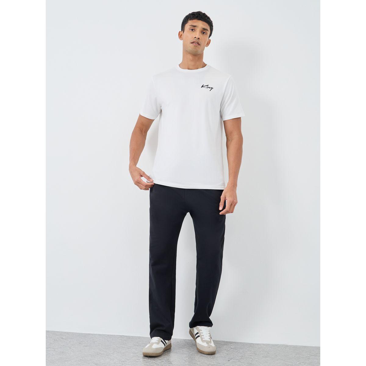 Styli Pack of 2 - Solid Straight Open Hem Terry Joggers-men-clothing-bottoms-joggers-image-3