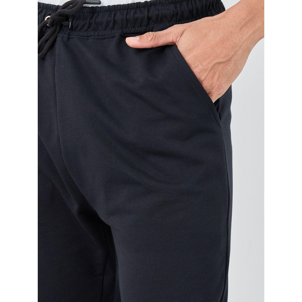 Styli Pack of 2 - Solid Straight Open Hem Terry Joggers-men-clothing-bottoms-joggers-image-4